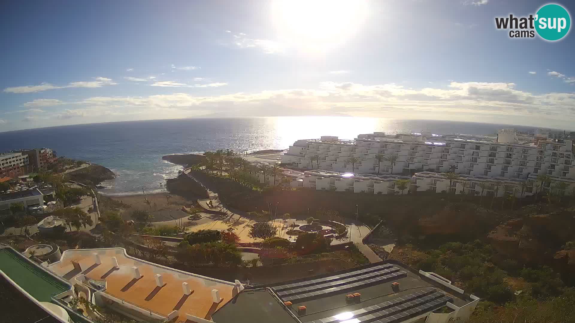 Live webcam Playa de Las Galgas – Playa Paraiso – La Gomera island – Adeje – Tenerife