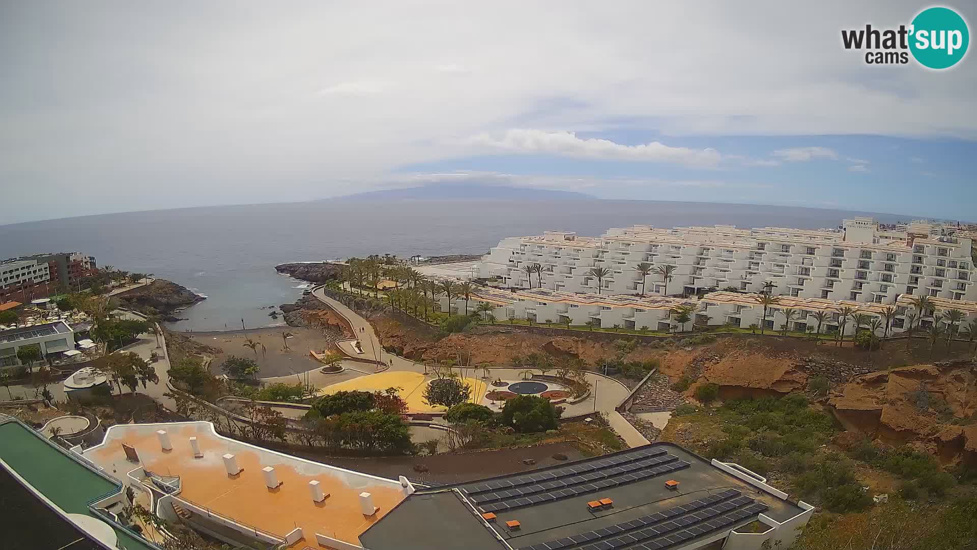 Live webcam Playa de Las Galgas – Playa Paraiso – La Gomera island – Adeje – Tenerife