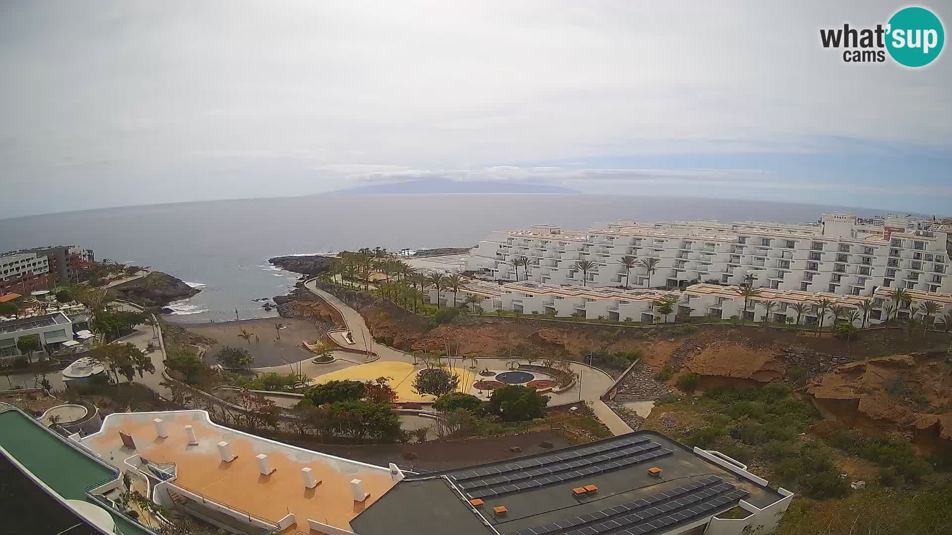 Live webcam Playa de Las Galgas – Playa Paraiso – La Gomera island – Adeje – Tenerife