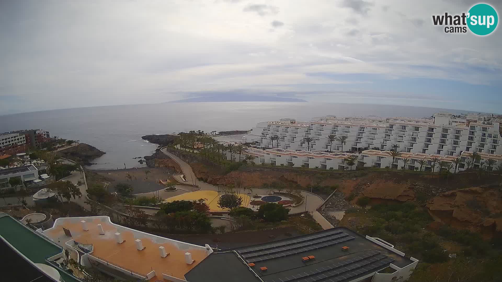 Live webcam Playa de Las Galgas – Playa Paraiso – La Gomera island – Adeje – Tenerife