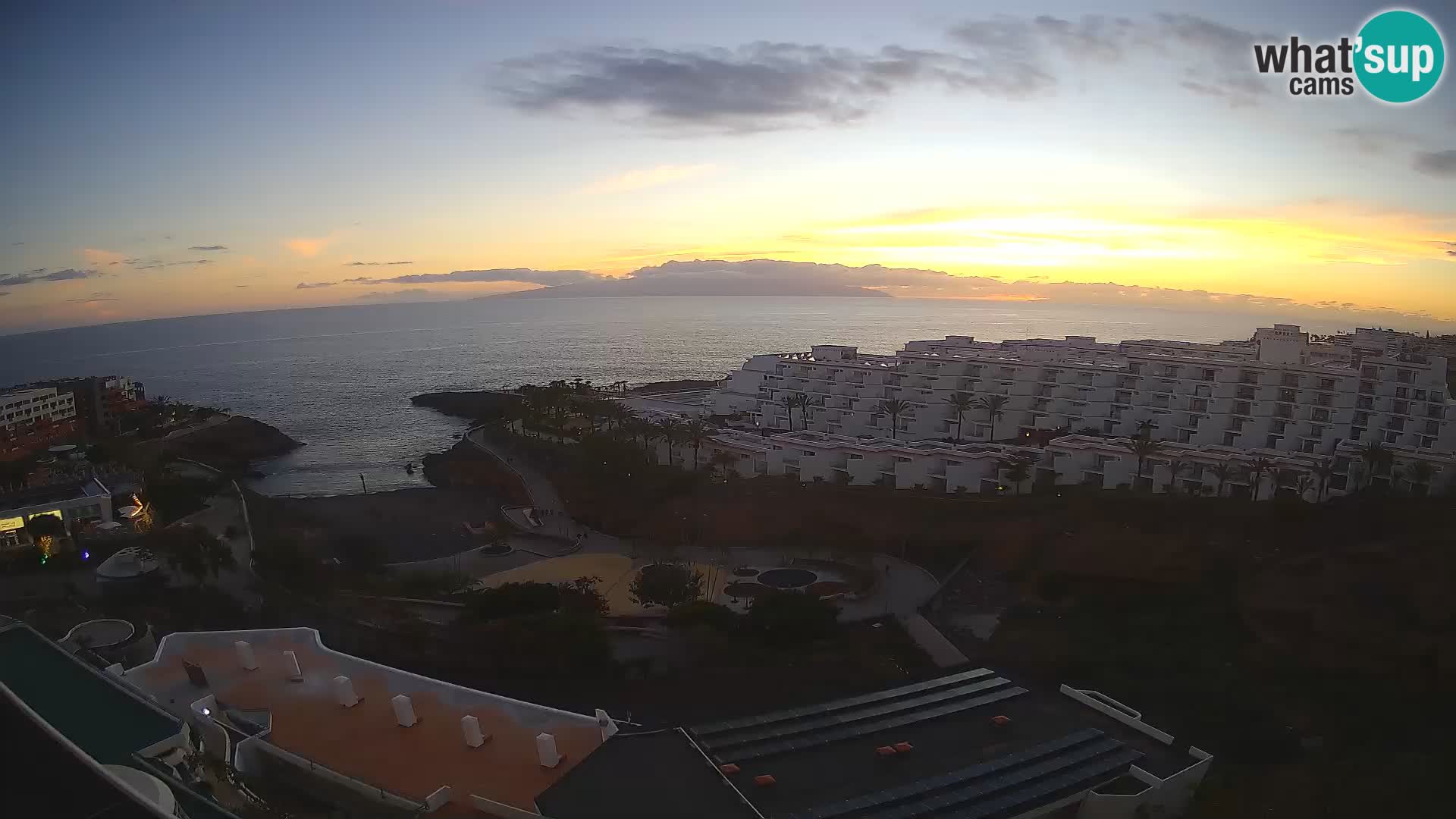 Live webcam Playa de Las Galgas – Playa Paraiso – La Gomera island – Adeje – Tenerife