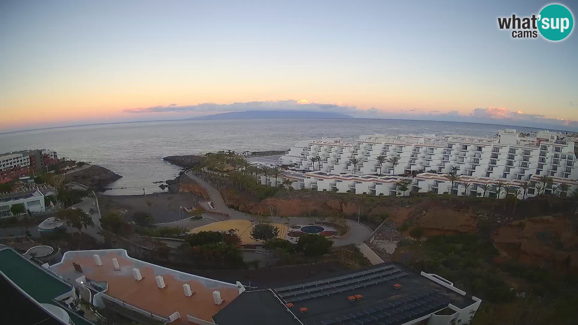 Live webcam Playa de Las Galgas – Playa Paraiso – La Gomera island – Adeje – Tenerife