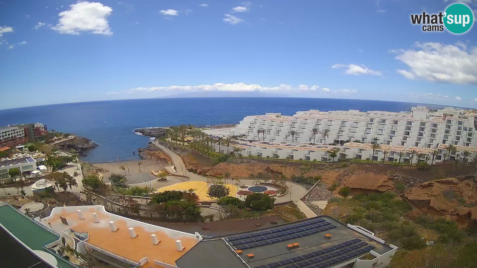 Live webcam Playa de Las Galgas – Playa Paraiso – La Gomera island – Adeje – Tenerife