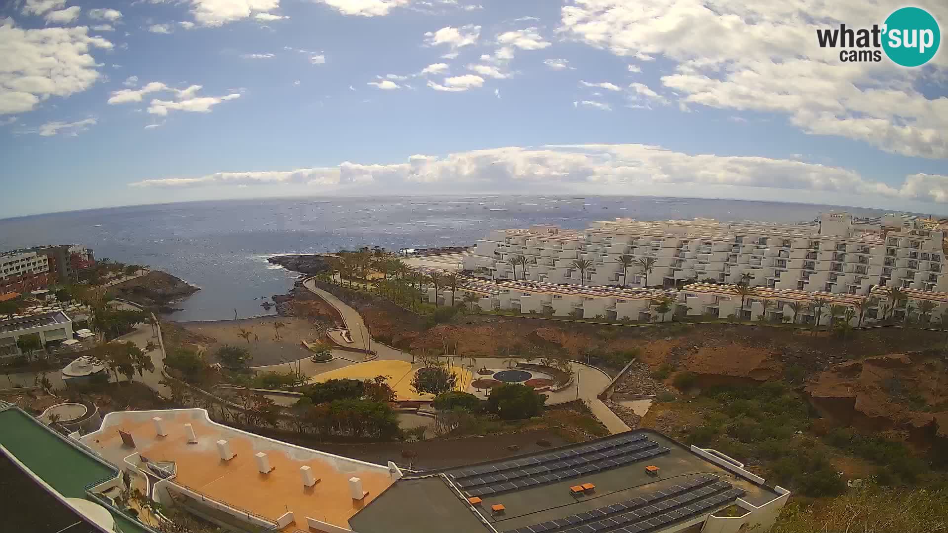 Spletna kamera v živo Las Galgas plaža – Playa Paraiso – otok La Gomera – Costa Adeje – Tenerife