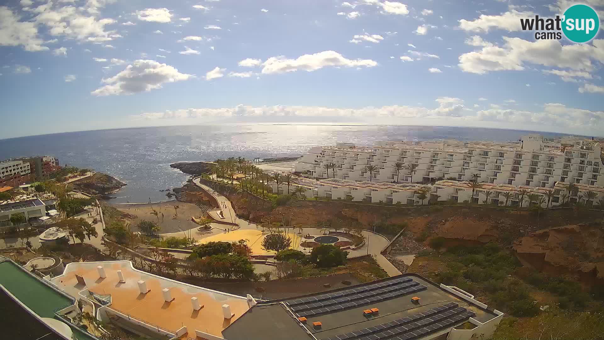 Spletna kamera v živo Las Galgas plaža – Playa Paraiso – otok La Gomera – Costa Adeje – Tenerife