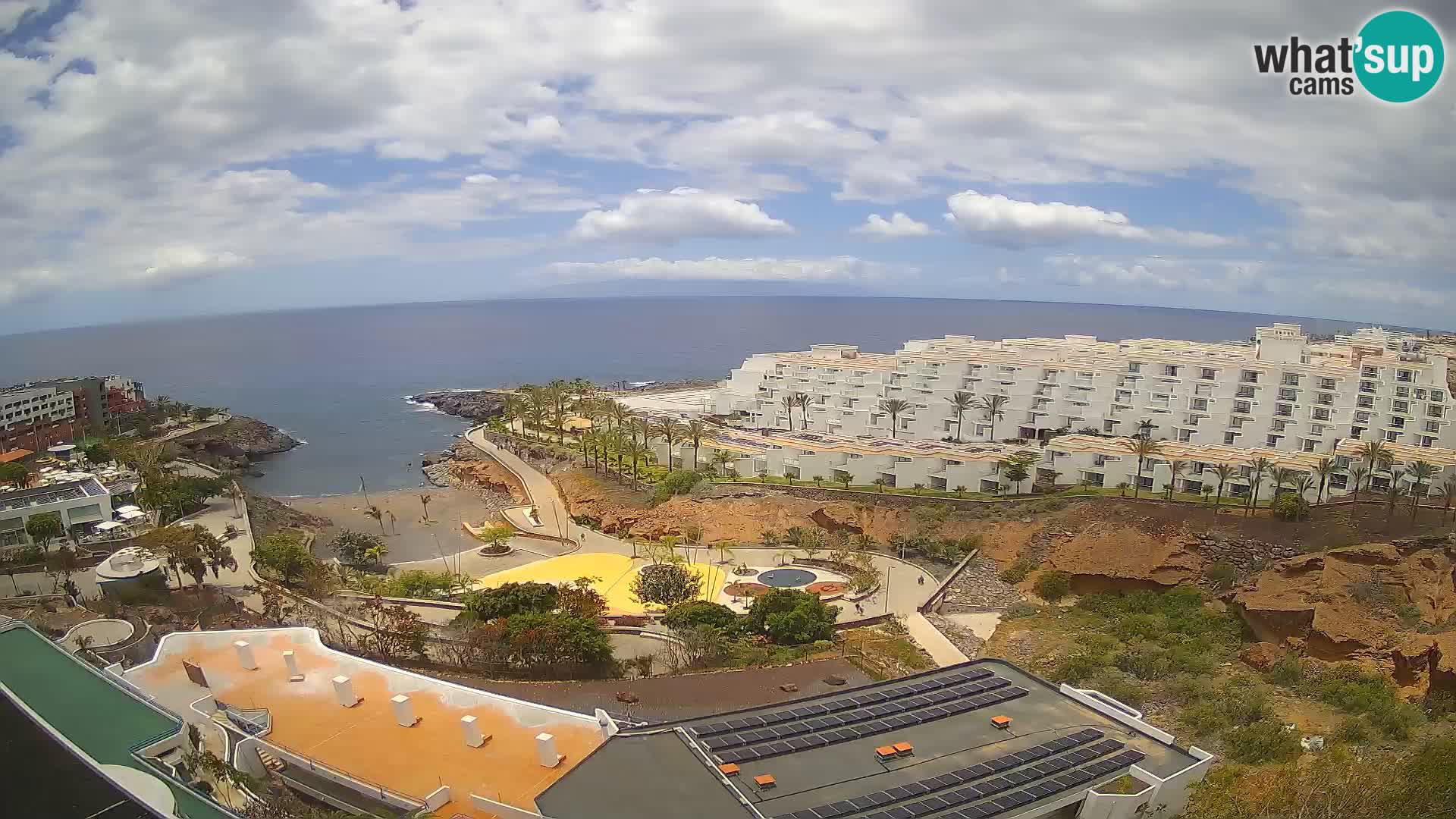 Live webcam Playa de Las Galgas – Playa Paraiso – La Gomera island – Adeje – Tenerife