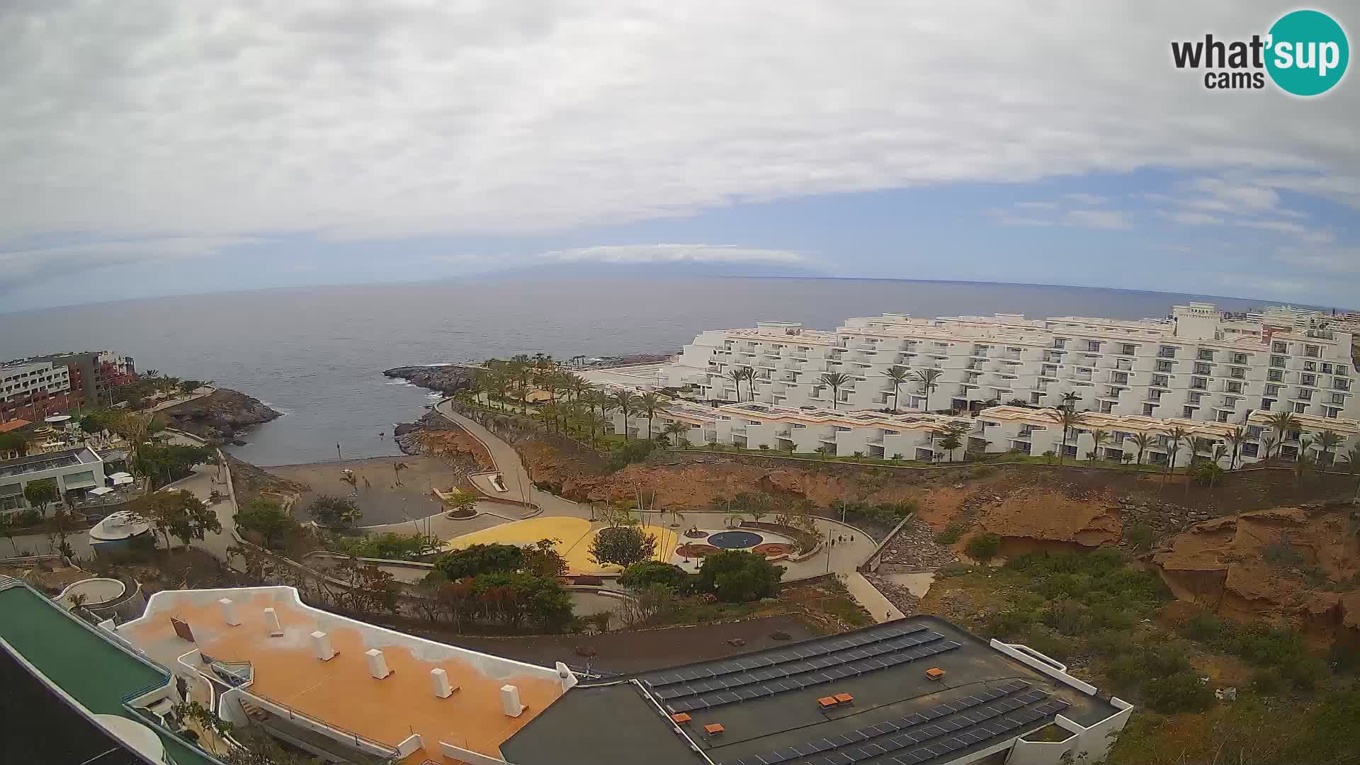 Live webcam Playa de Las Galgas – Playa Paraiso – La Gomera island – Adeje – Tenerife