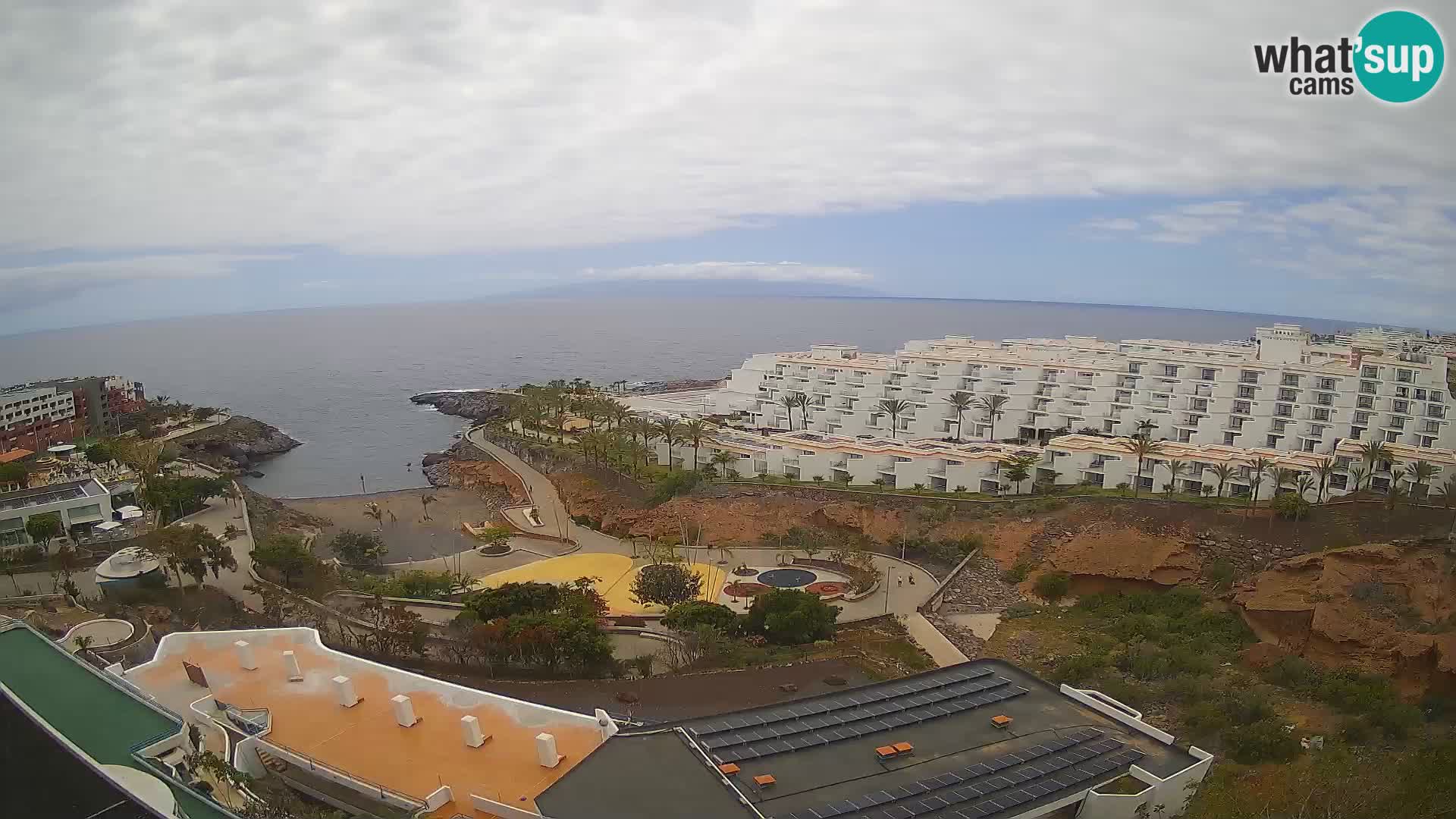 Live webcam Playa de Las Galgas – Playa Paraiso – La Gomera island – Adeje – Tenerife