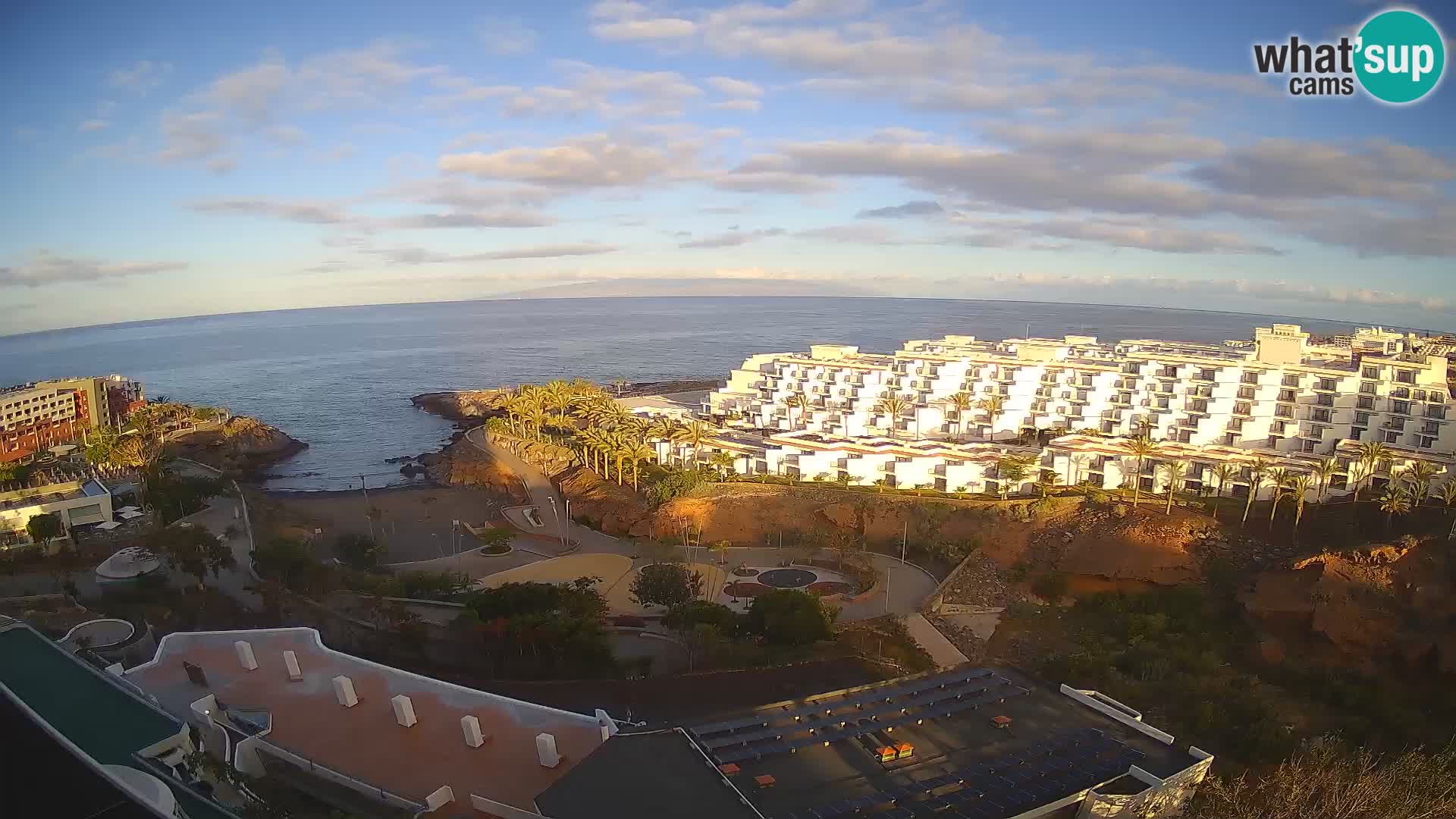 Live webcam Playa de Las Galgas – Playa Paraiso – La Gomera island – Adeje – Tenerife