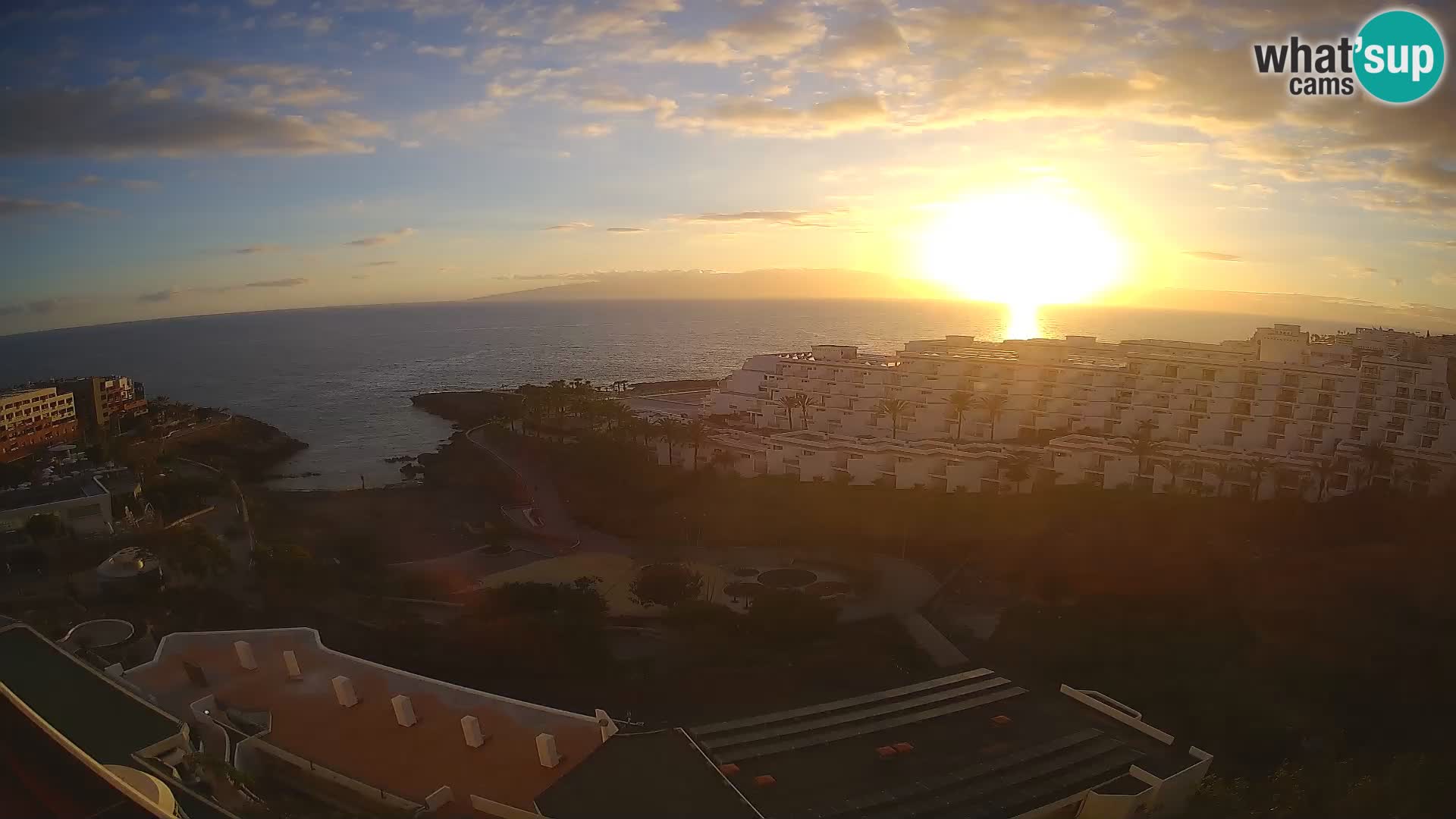 Live webcam Playa de Las Galgas – Playa Paraiso – La Gomera island – Adeje – Tenerife