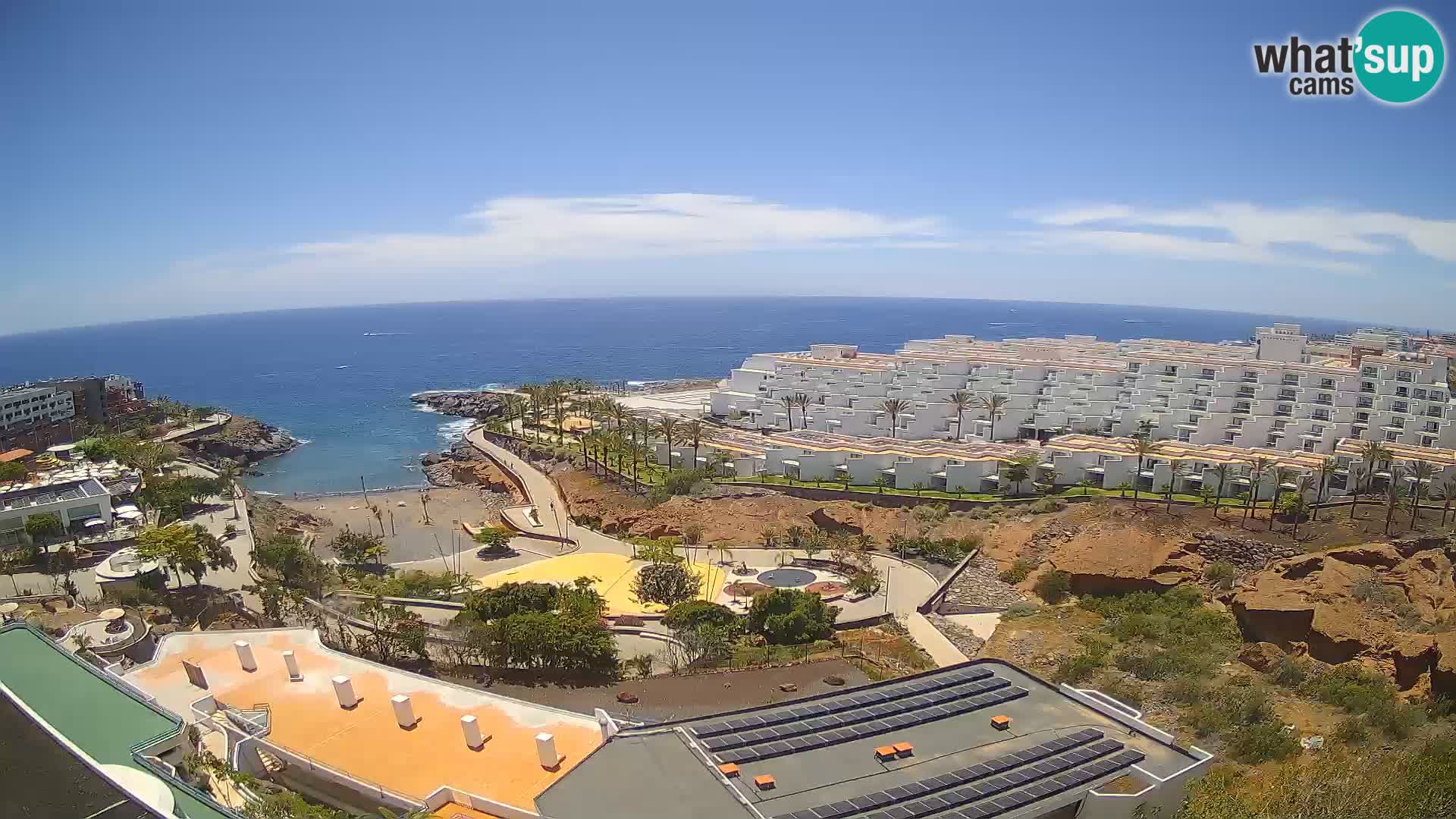 Live webcam Playa de Las Galgas – Playa Paraiso – La Gomera island – Adeje – Tenerife