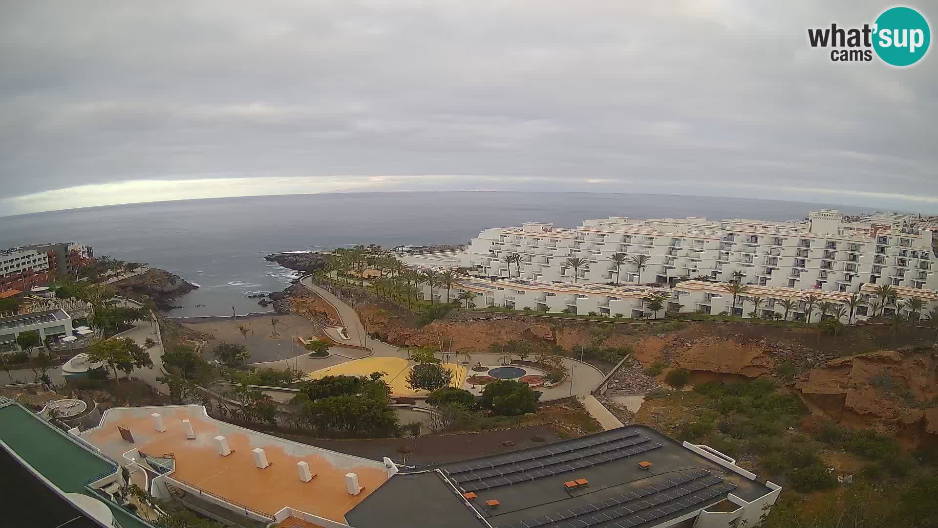 Spletna kamera v živo Las Galgas plaža – Playa Paraiso – otok La Gomera – Costa Adeje – Tenerife