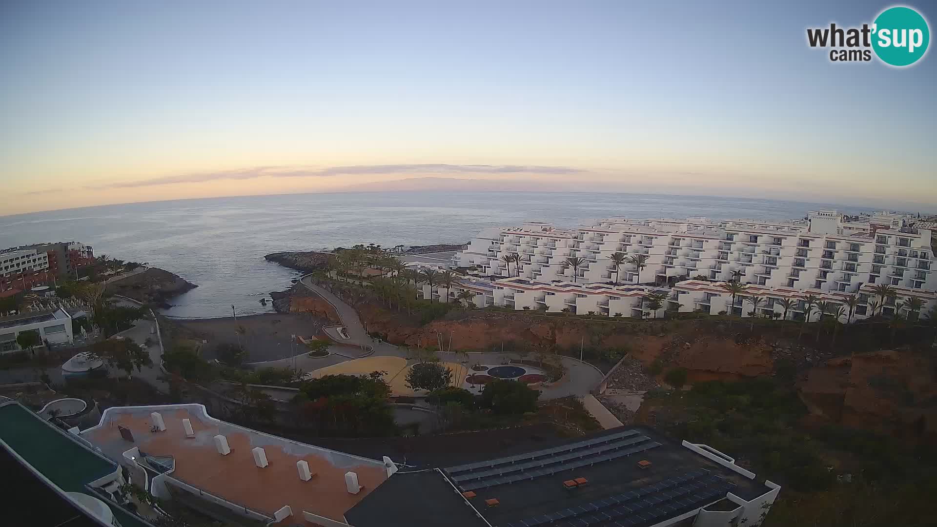 Live webcam Playa de Las Galgas – Playa Paraiso – La Gomera island – Adeje – Tenerife