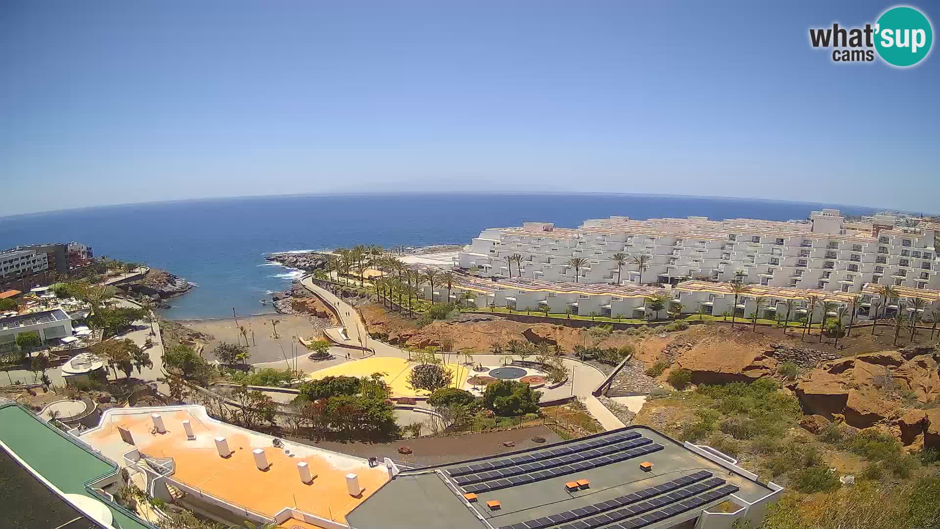 Live webcam Playa de Las Galgas – Playa Paraiso – La Gomera island – Adeje – Tenerife