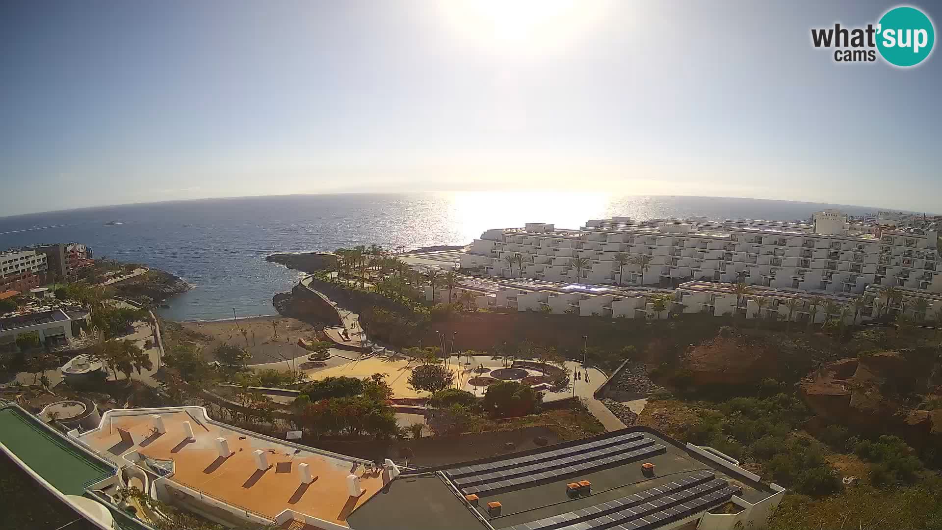 Live webcam Playa de Las Galgas – Playa Paraiso – La Gomera island – Adeje – Tenerife