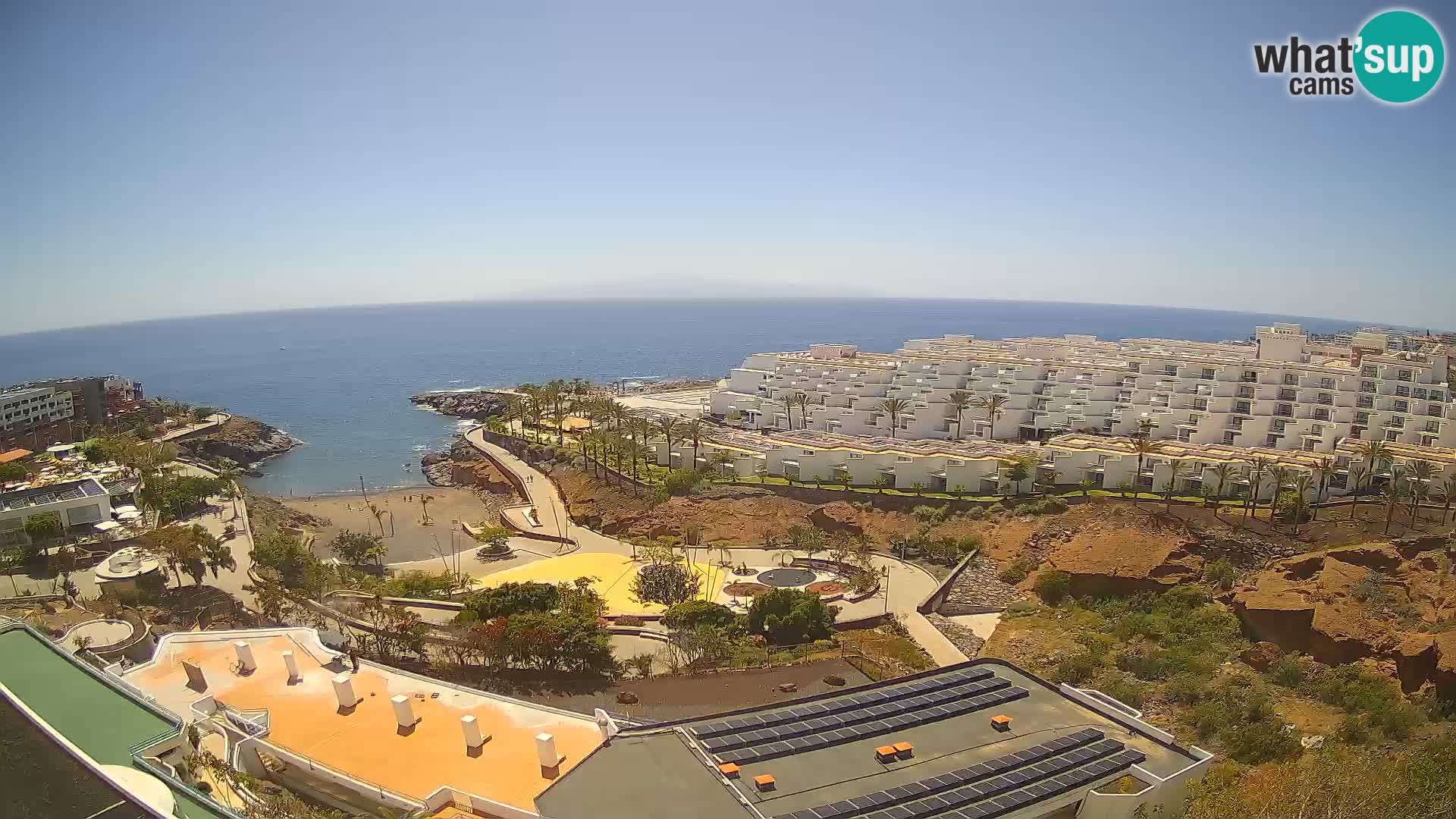 Live webcam Playa de Las Galgas – Playa Paraiso – La Gomera island – Adeje – Tenerife