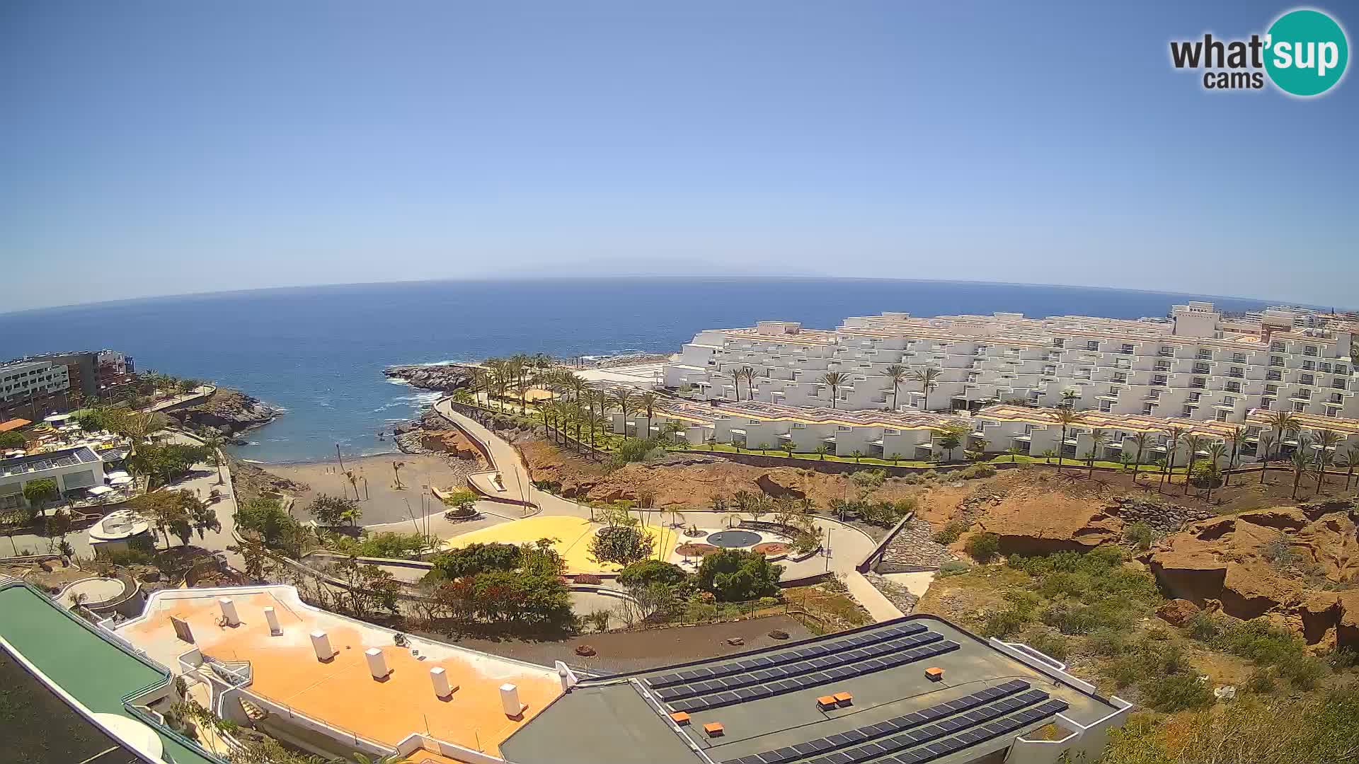 Spletna kamera v živo Las Galgas plaža – Playa Paraiso – otok La Gomera – Costa Adeje – Tenerife