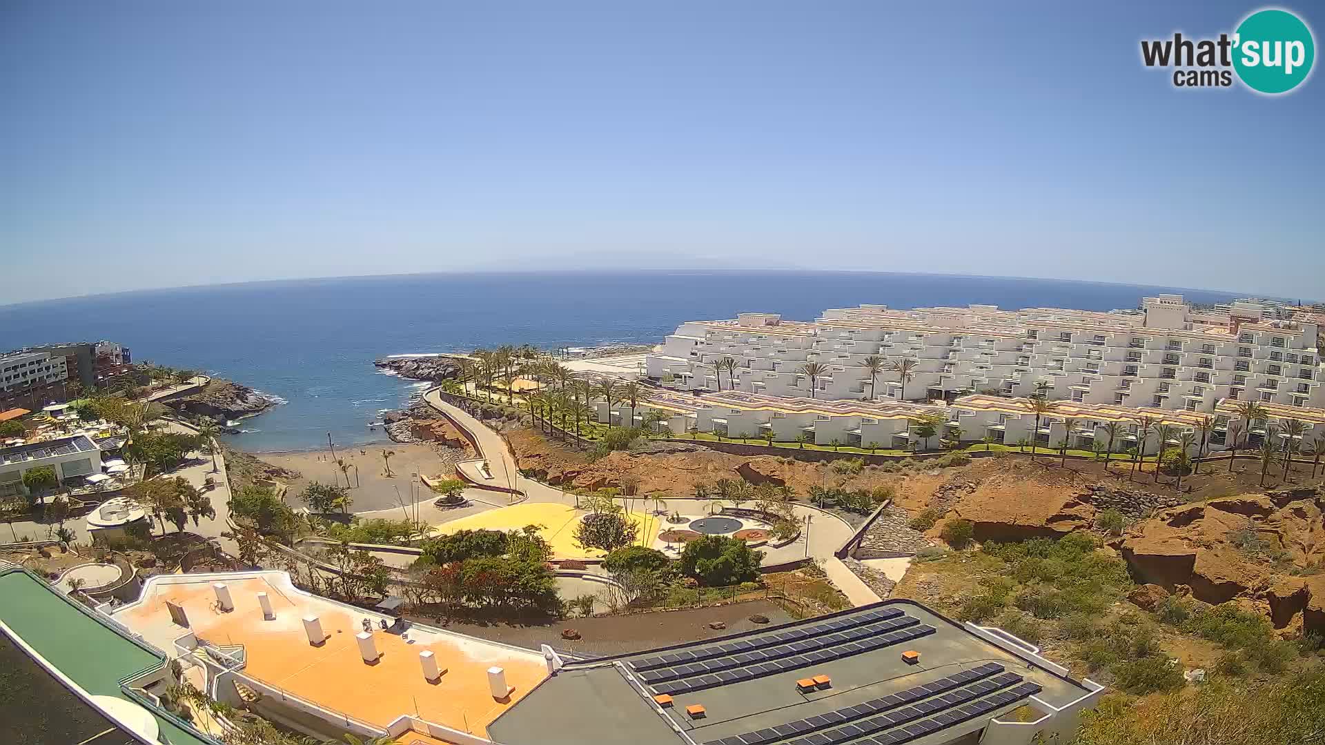Live webcam Playa de Las Galgas – Playa Paraiso – La Gomera island – Adeje – Tenerife