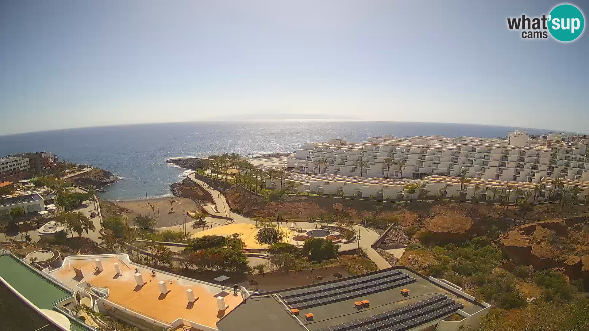 Live webcam Playa de Las Galgas – Playa Paraiso – La Gomera island – Adeje – Tenerife