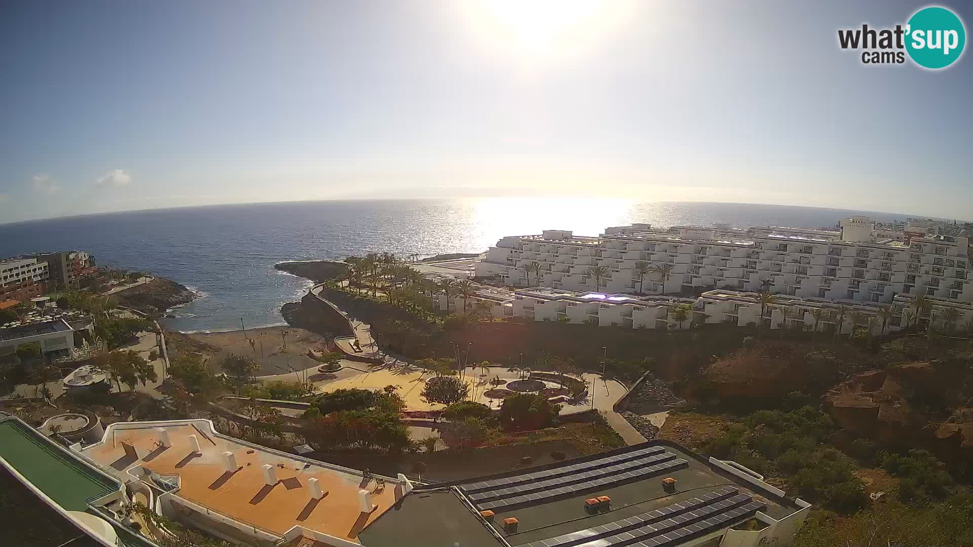 Live webcam Playa de Las Galgas – Playa Paraiso – La Gomera island – Adeje – Tenerife