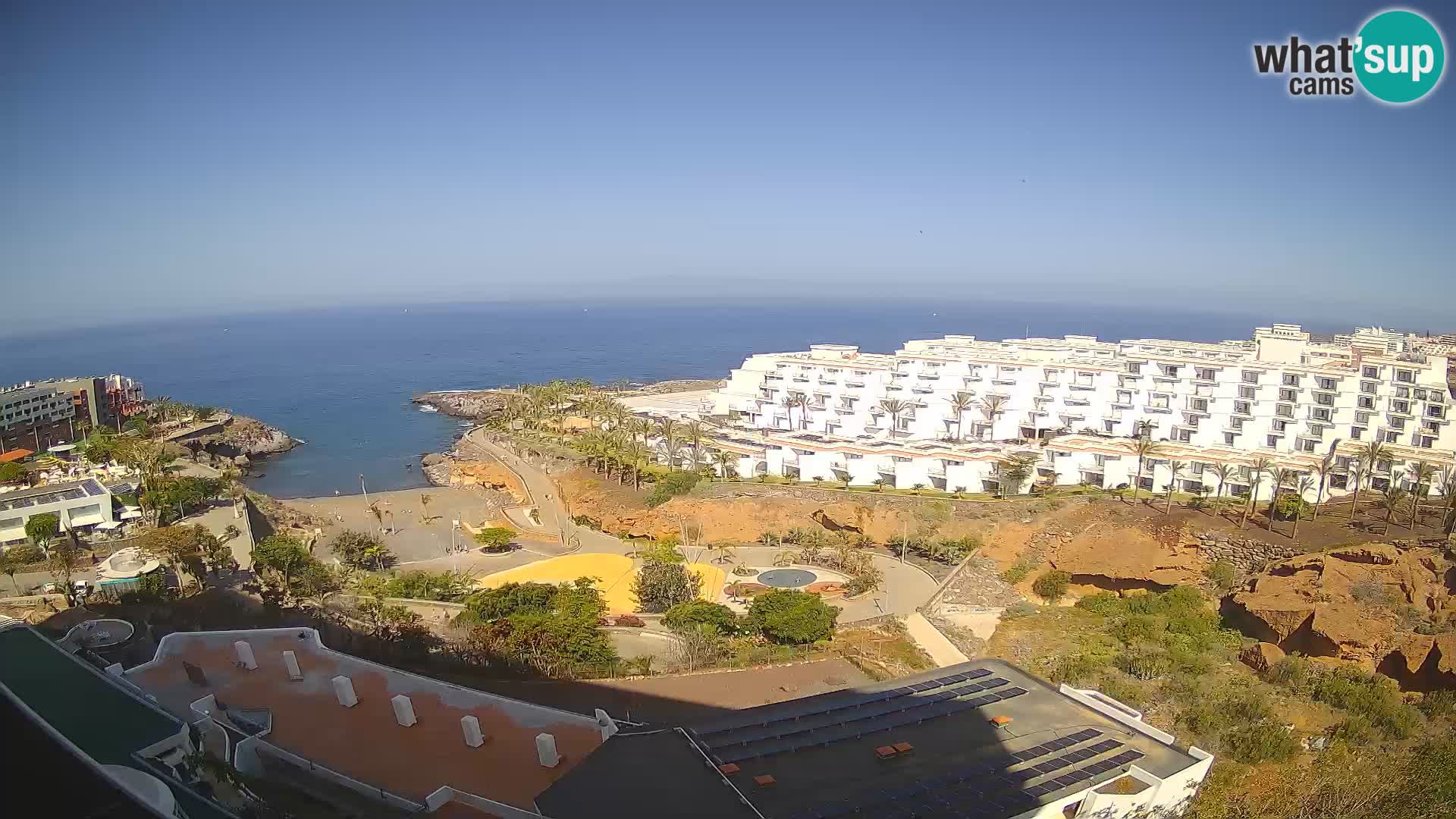 Spletna kamera v živo Las Galgas plaža – Playa Paraiso – otok La Gomera – Costa Adeje – Tenerife