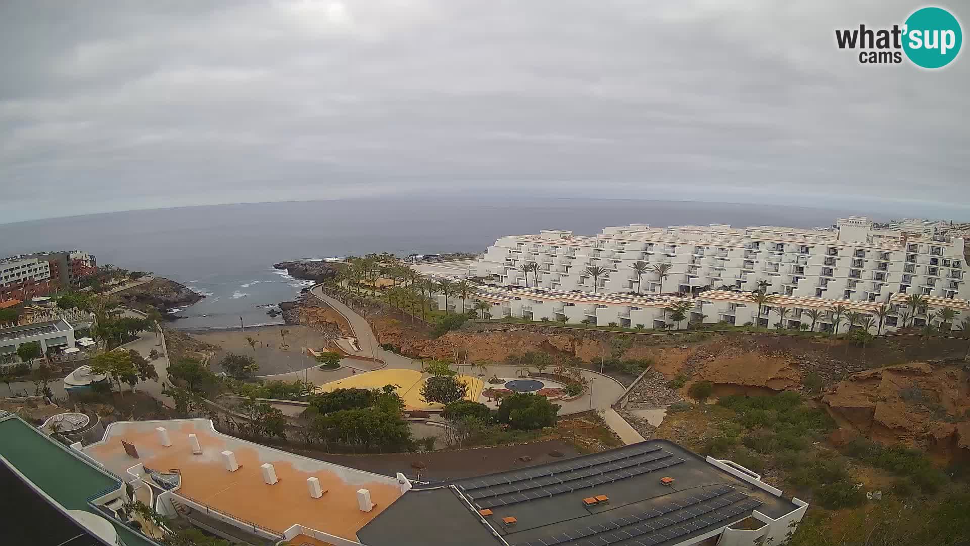 Spletna kamera v živo Las Galgas plaža – Playa Paraiso – otok La Gomera – Costa Adeje – Tenerife