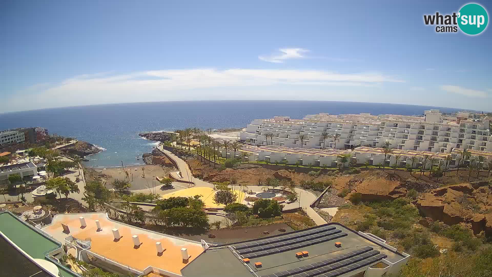 Live webcam Playa de Las Galgas – Playa Paraiso – La Gomera island – Adeje – Tenerife