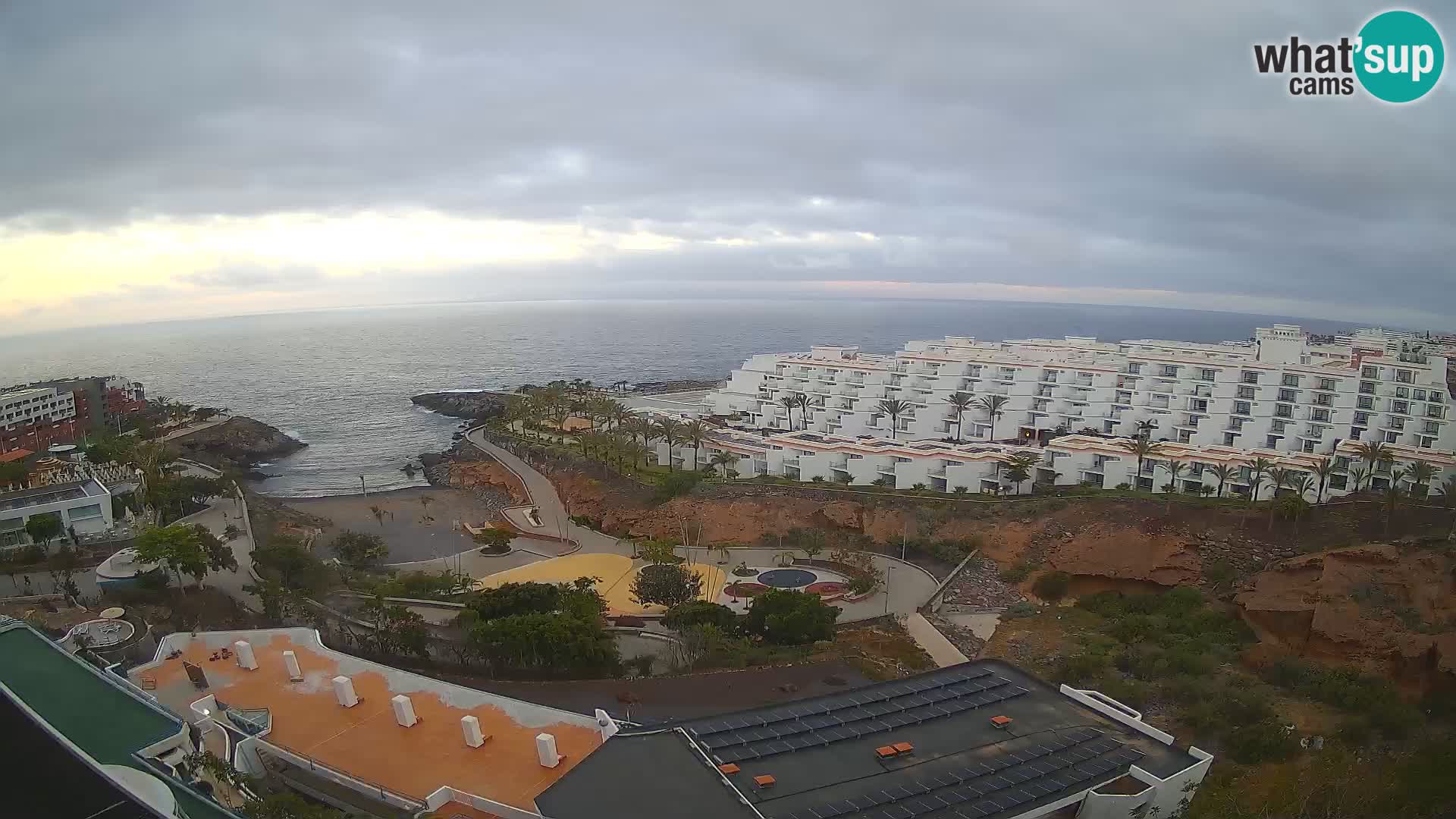 Live webcam Playa de Las Galgas – Playa Paraiso – La Gomera island – Adeje – Tenerife
