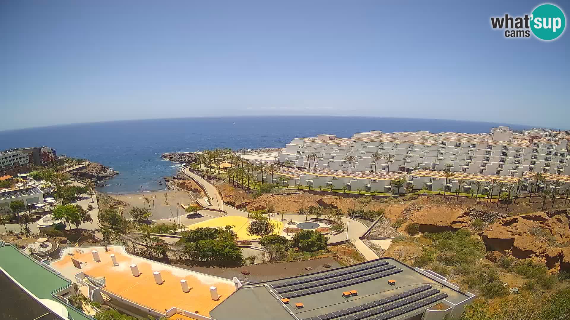 Spletna kamera v živo Las Galgas plaža – Playa Paraiso – otok La Gomera – Costa Adeje – Tenerife