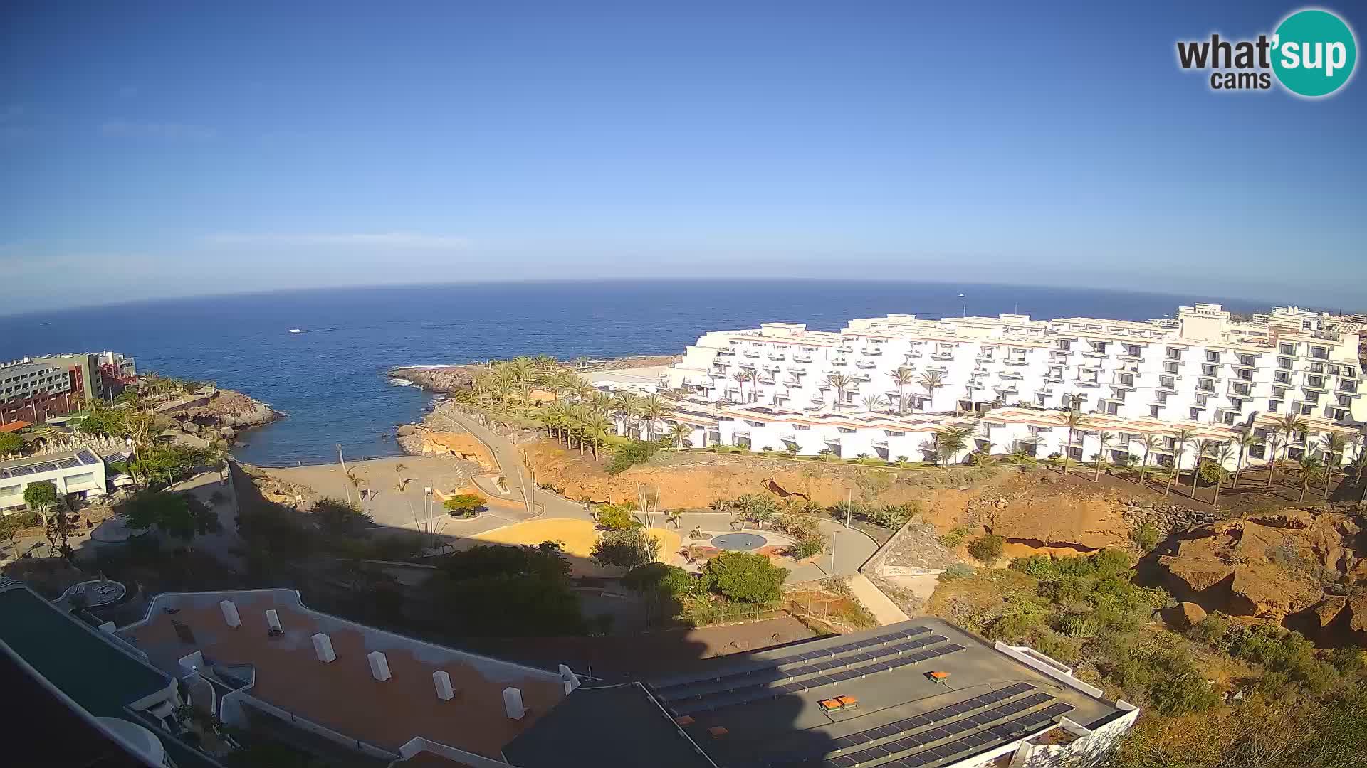 Live webcam Playa de Las Galgas – Playa Paraiso – La Gomera island – Adeje – Tenerife
