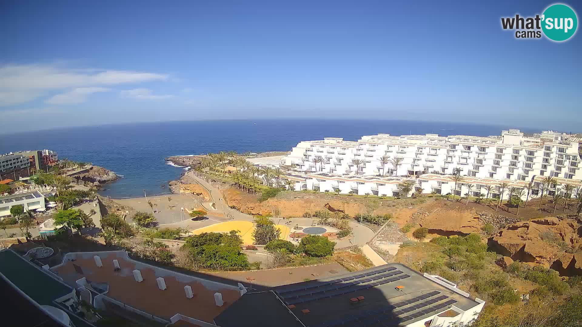 Live webcam Playa de Las Galgas – Playa Paraiso – La Gomera island – Adeje – Tenerife