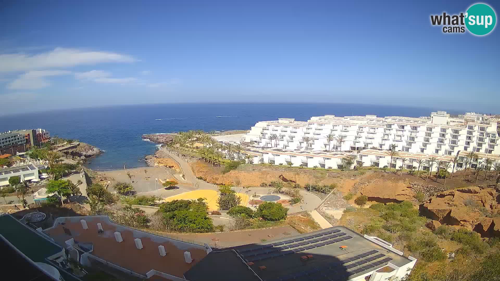 Spletna kamera v živo Las Galgas plaža – Playa Paraiso – otok La Gomera – Costa Adeje – Tenerife