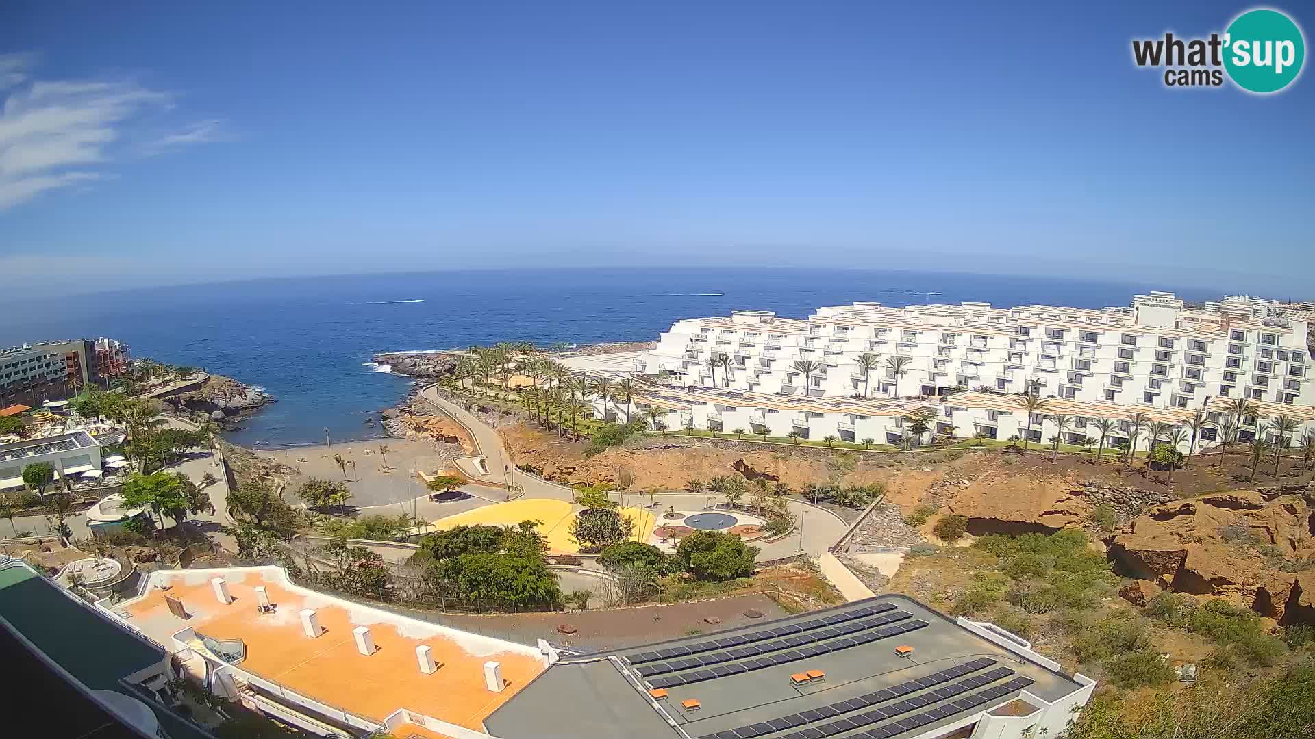 Spletna kamera v živo Las Galgas plaža – Playa Paraiso – otok La Gomera – Costa Adeje – Tenerife