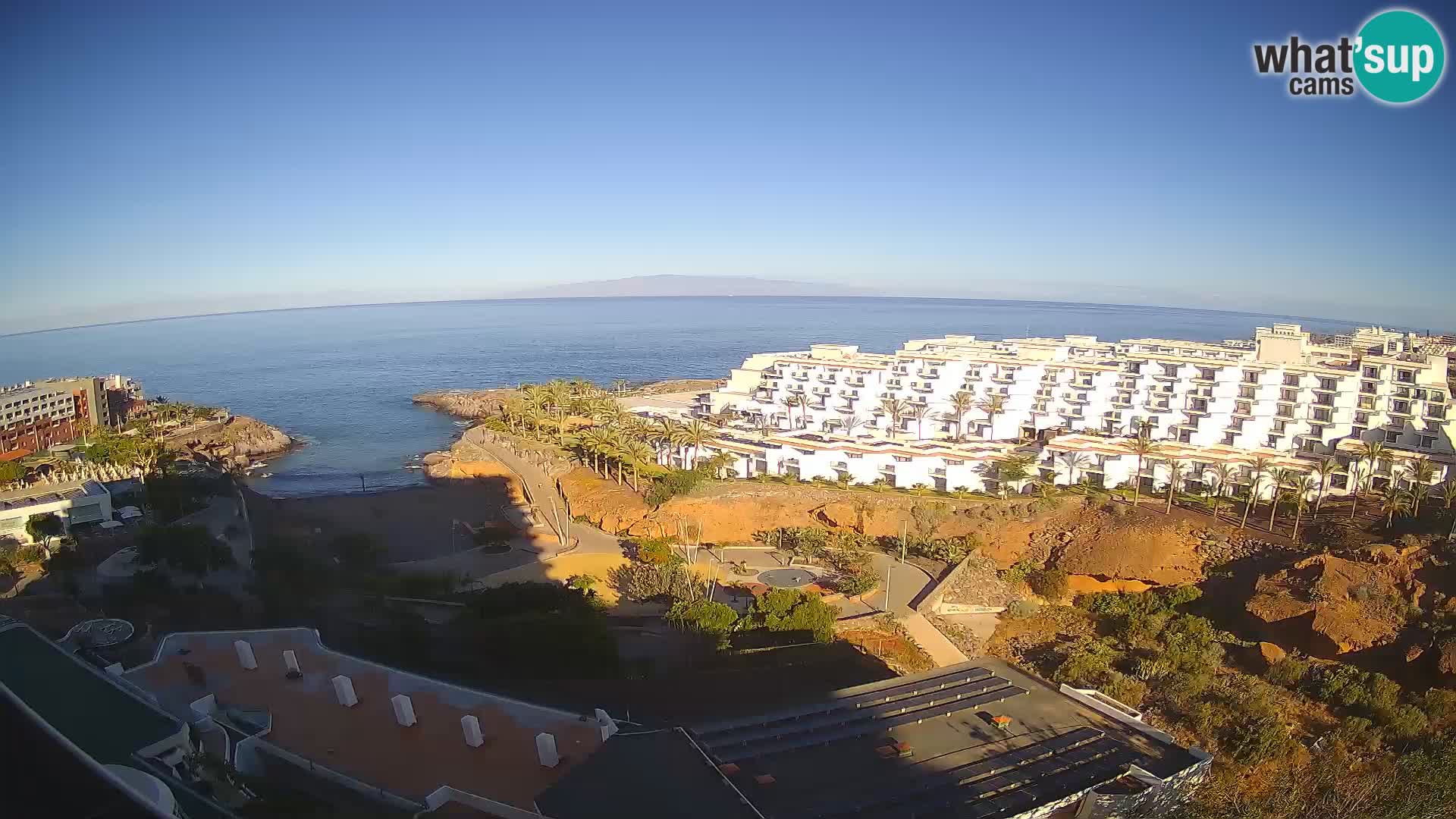 Spletna kamera v živo Las Galgas plaža – Playa Paraiso – otok La Gomera – Costa Adeje – Tenerife