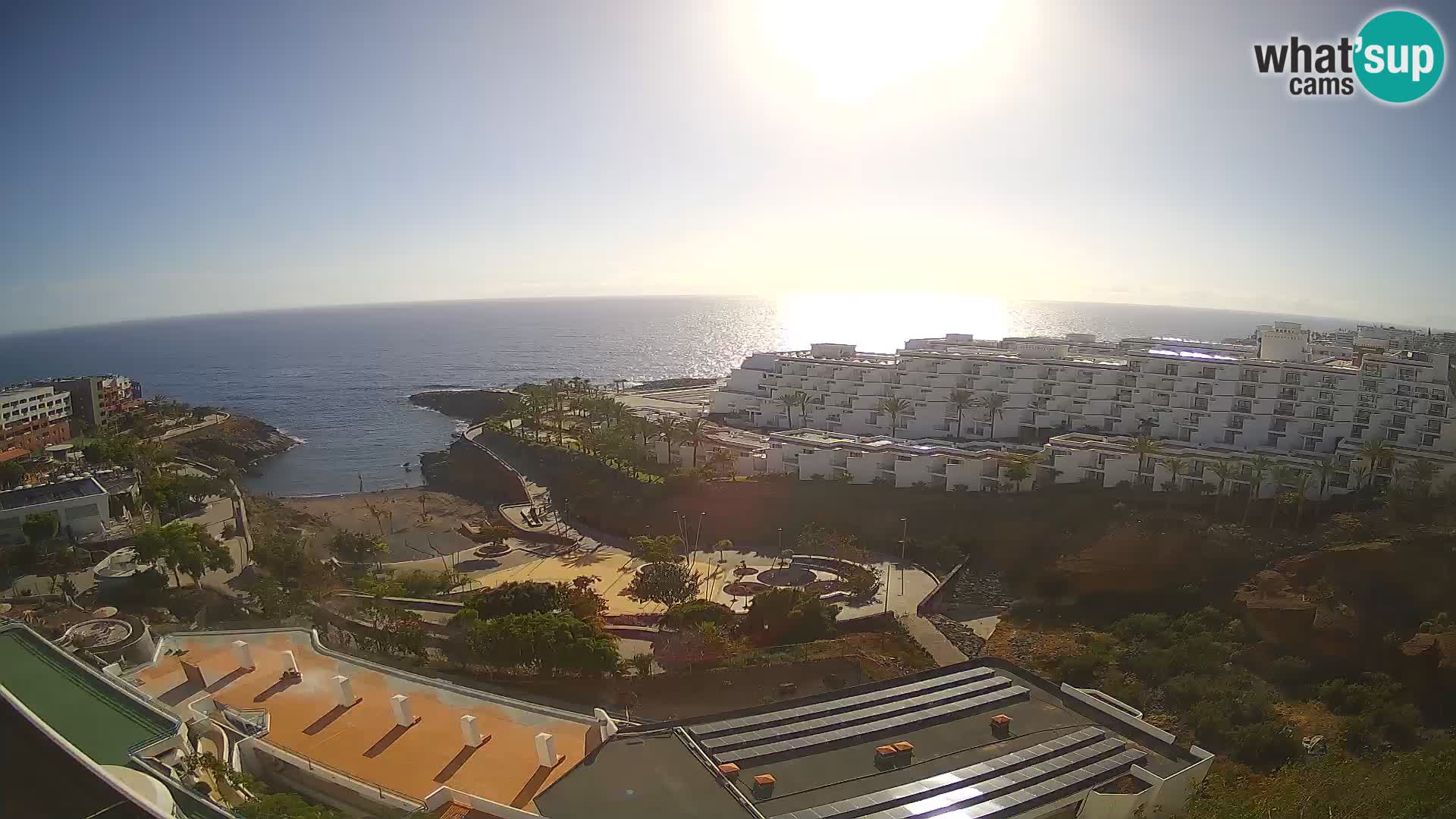 Live webcam Playa de Las Galgas – Playa Paraiso – La Gomera island – Adeje – Tenerife