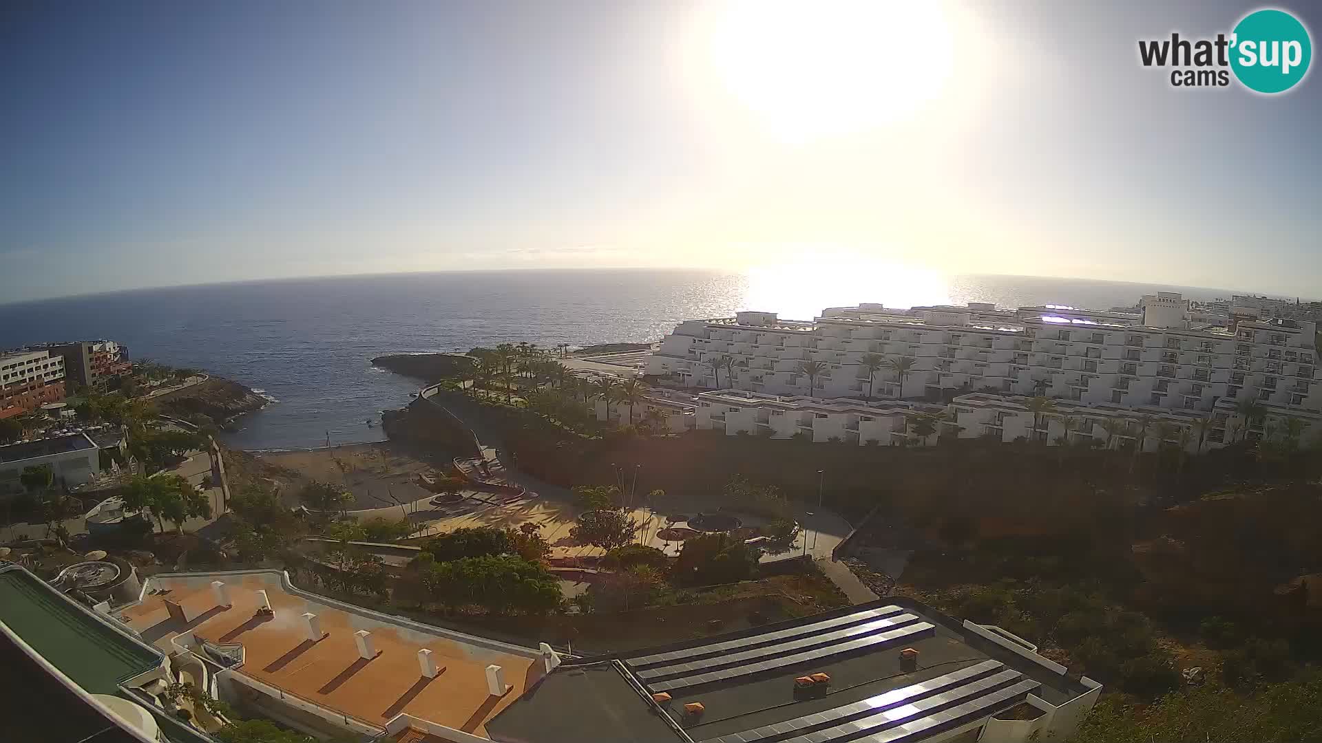Live webcam Playa de Las Galgas – Playa Paraiso – La Gomera island – Adeje – Tenerife