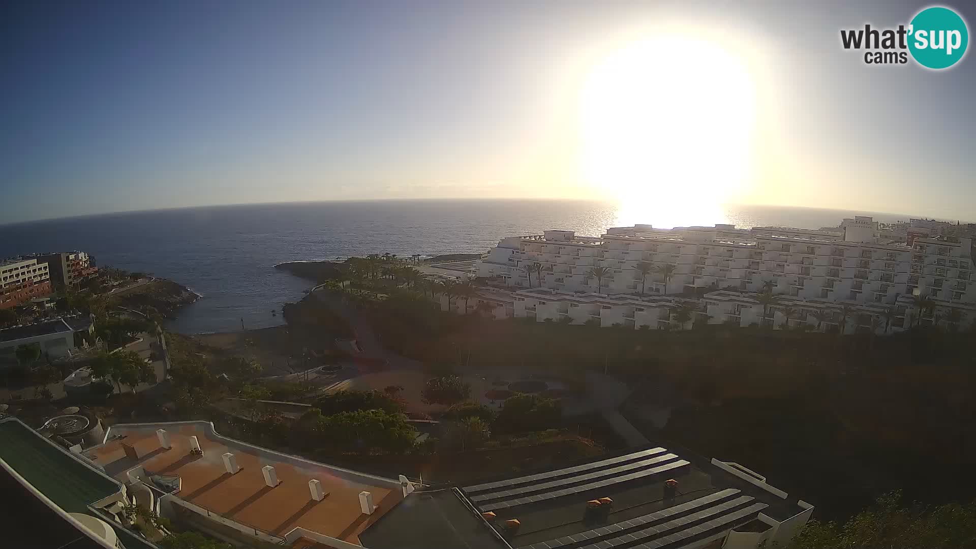 Live webcam Playa de Las Galgas – Playa Paraiso – La Gomera island – Adeje – Tenerife