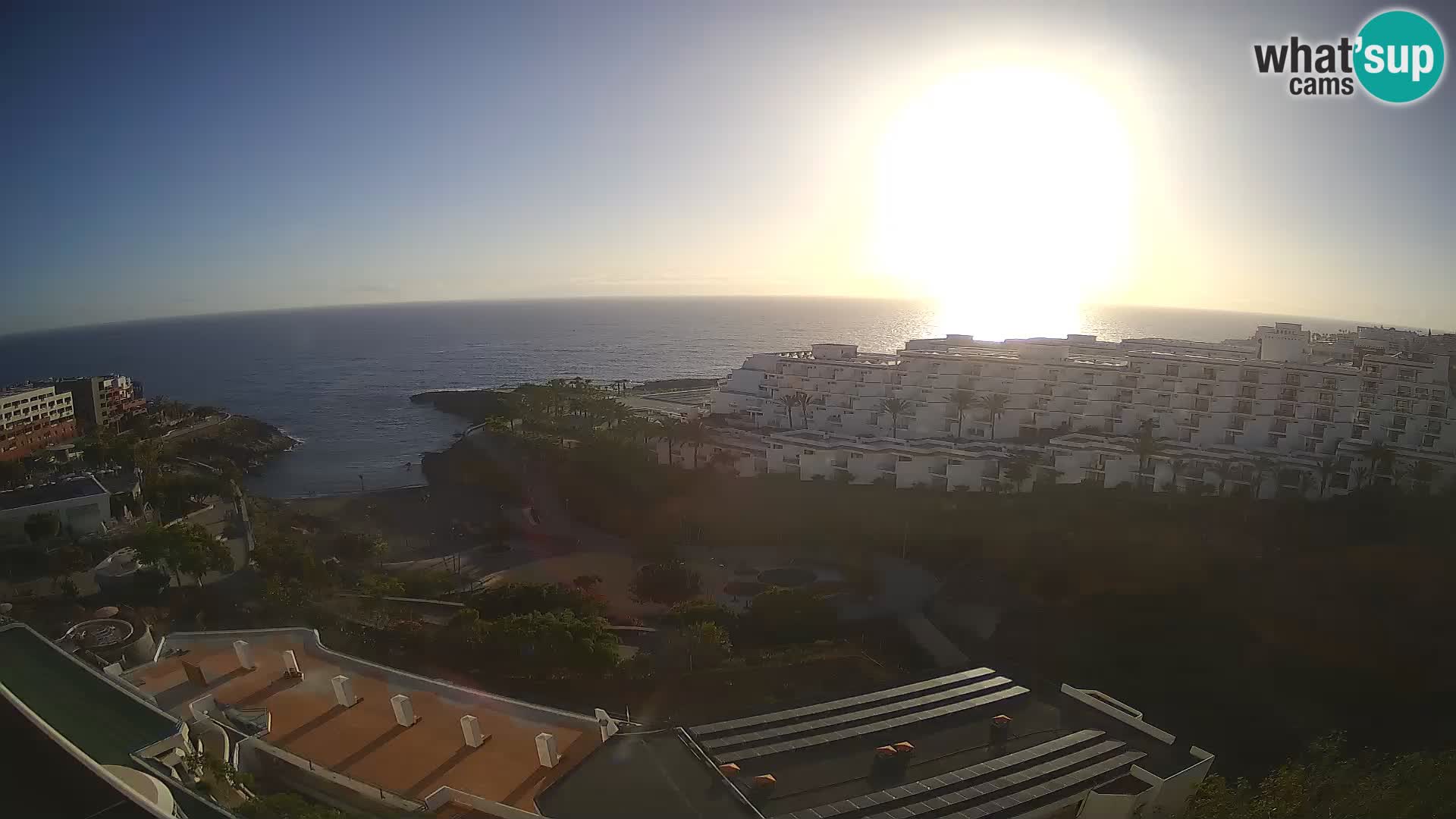 Live webcam Playa de Las Galgas – Playa Paraiso – La Gomera island – Adeje – Tenerife