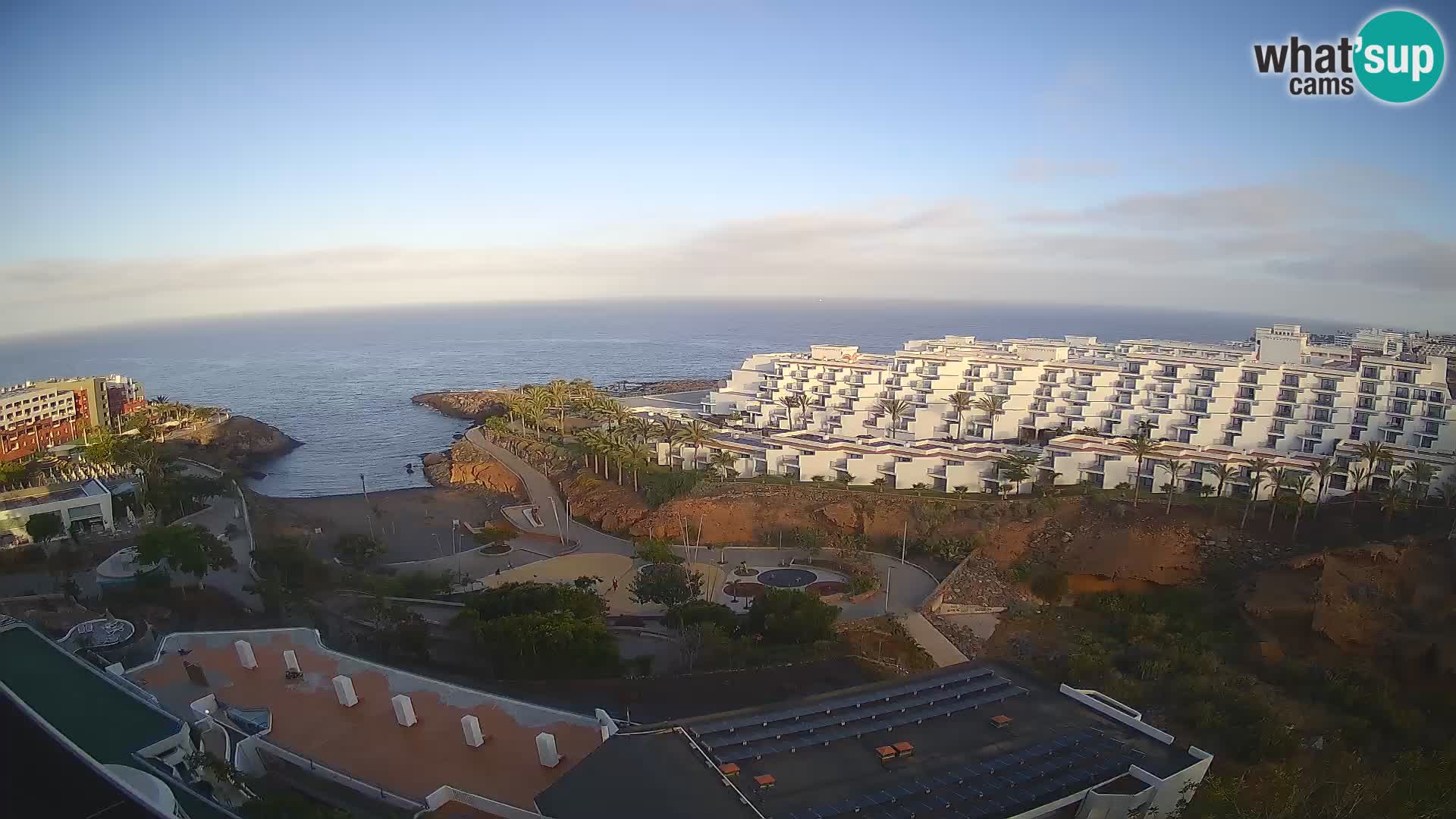 Spletna kamera v živo Las Galgas plaža – Playa Paraiso – otok La Gomera – Costa Adeje – Tenerife