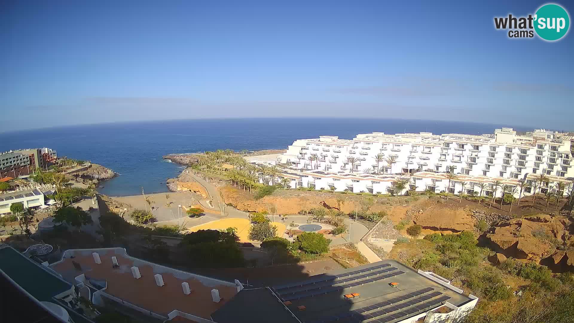 Live webcam Playa de Las Galgas – Playa Paraiso – La Gomera island – Adeje – Tenerife