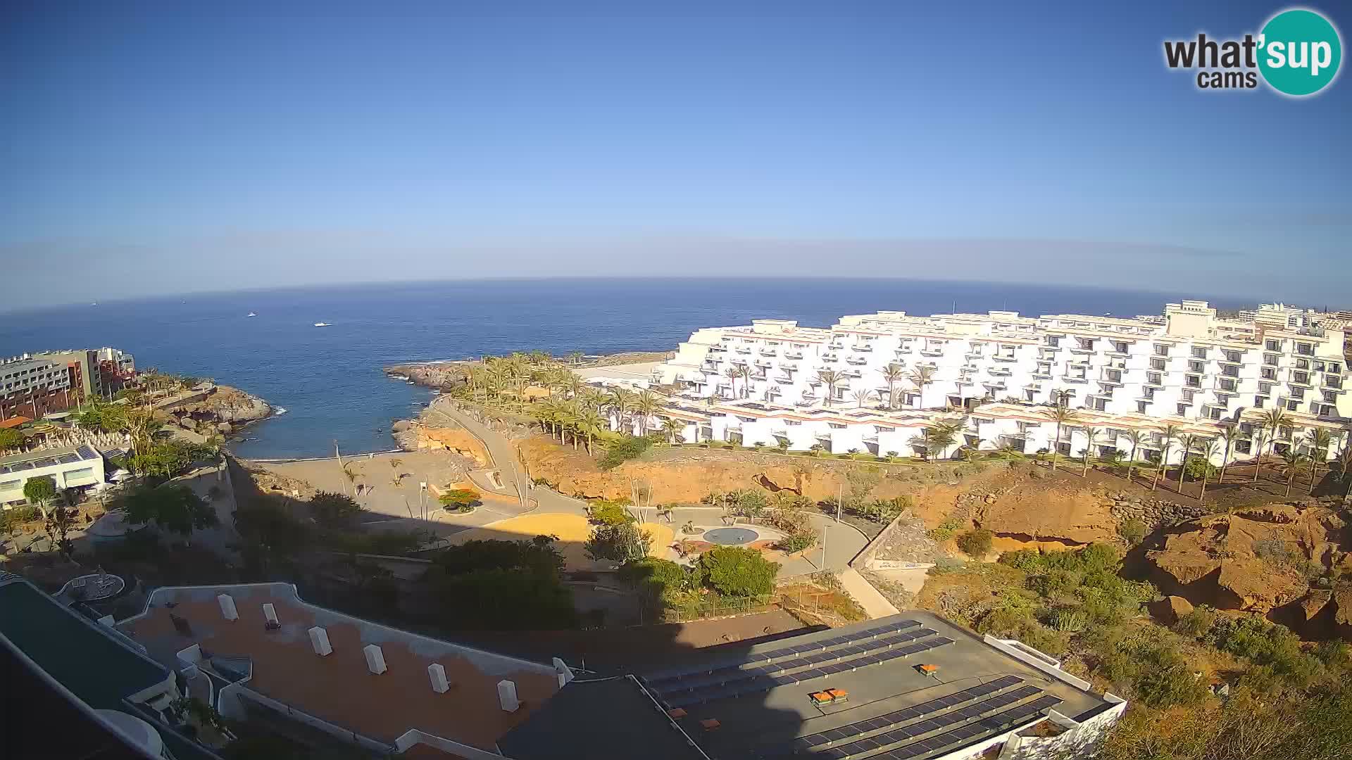 Spletna kamera v živo Las Galgas plaža – Playa Paraiso – otok La Gomera – Costa Adeje – Tenerife