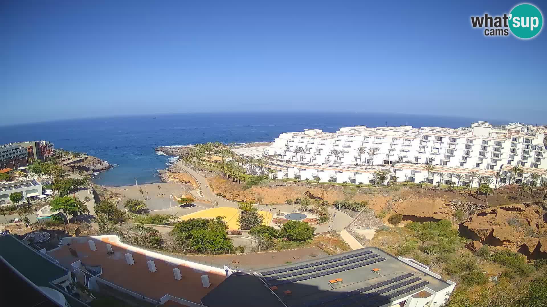 Live webcam Playa de Las Galgas – Playa Paraiso – La Gomera island – Adeje – Tenerife