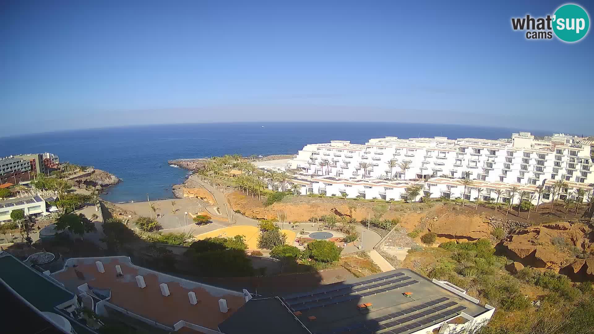 Live webcam Playa de Las Galgas – Playa Paraiso – La Gomera island – Adeje – Tenerife