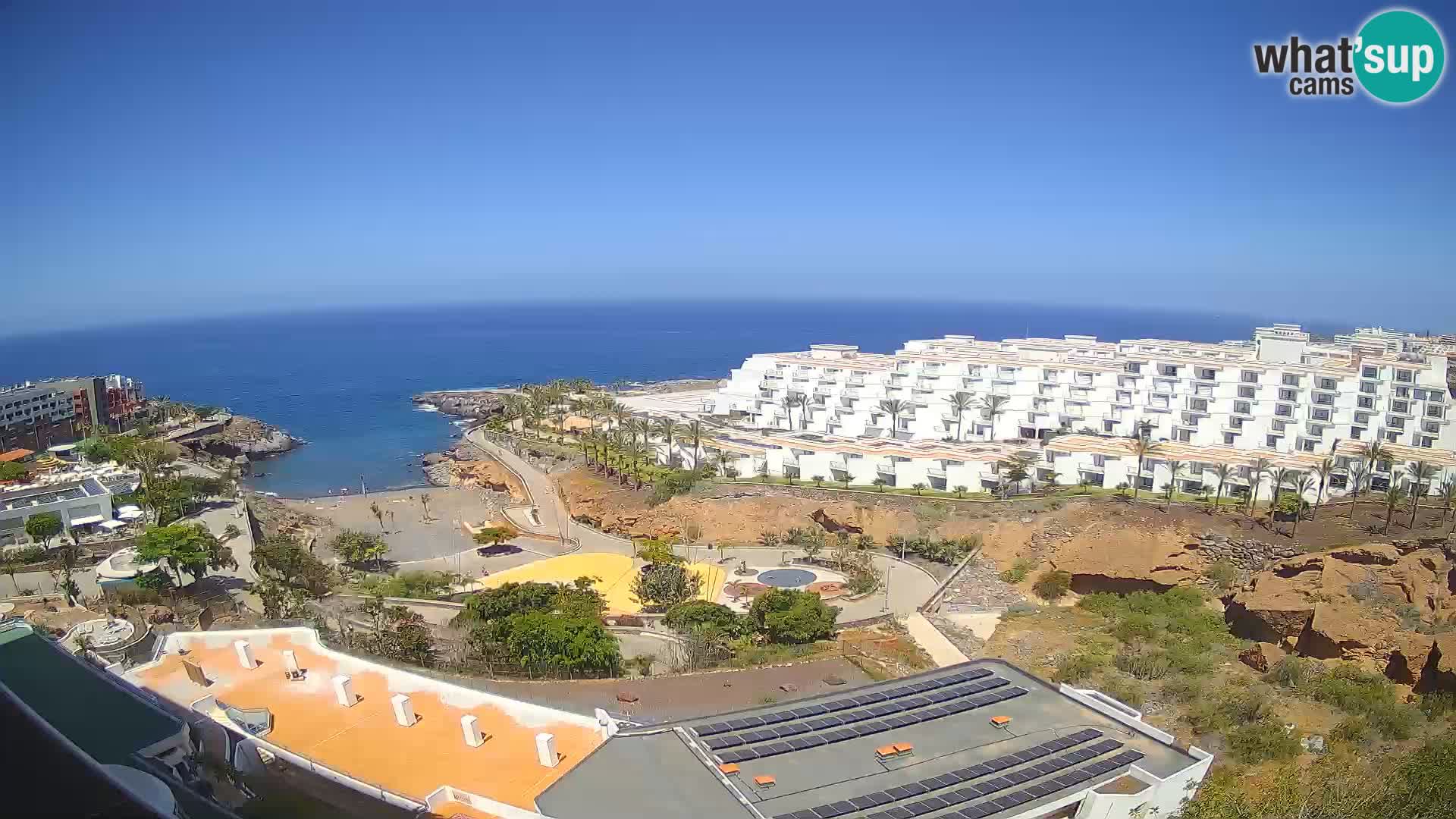 Spletna kamera v živo Las Galgas plaža – Playa Paraiso – otok La Gomera – Costa Adeje – Tenerife
