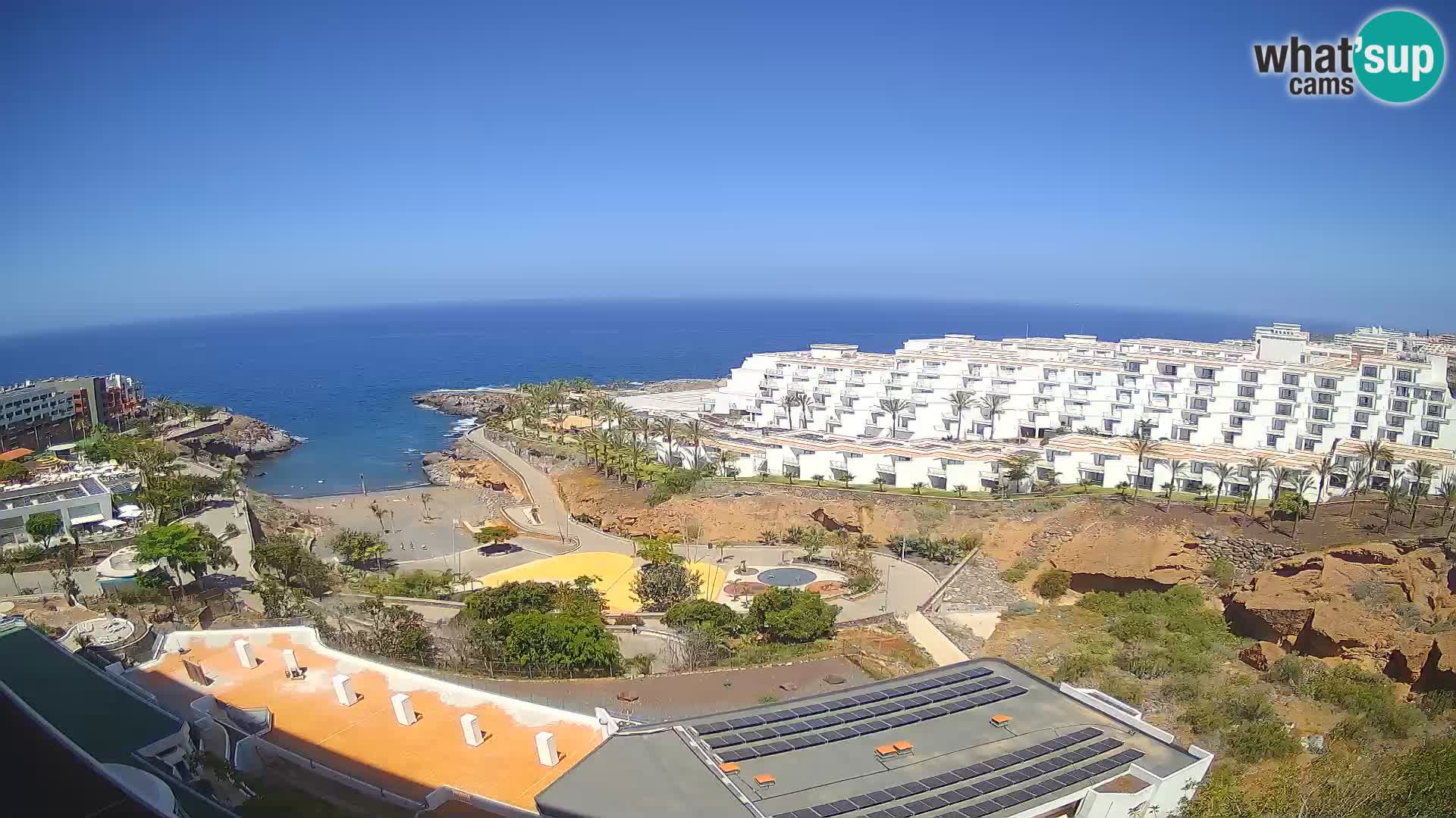 Live webcam Playa de Las Galgas – Playa Paraiso – La Gomera island – Adeje – Tenerife