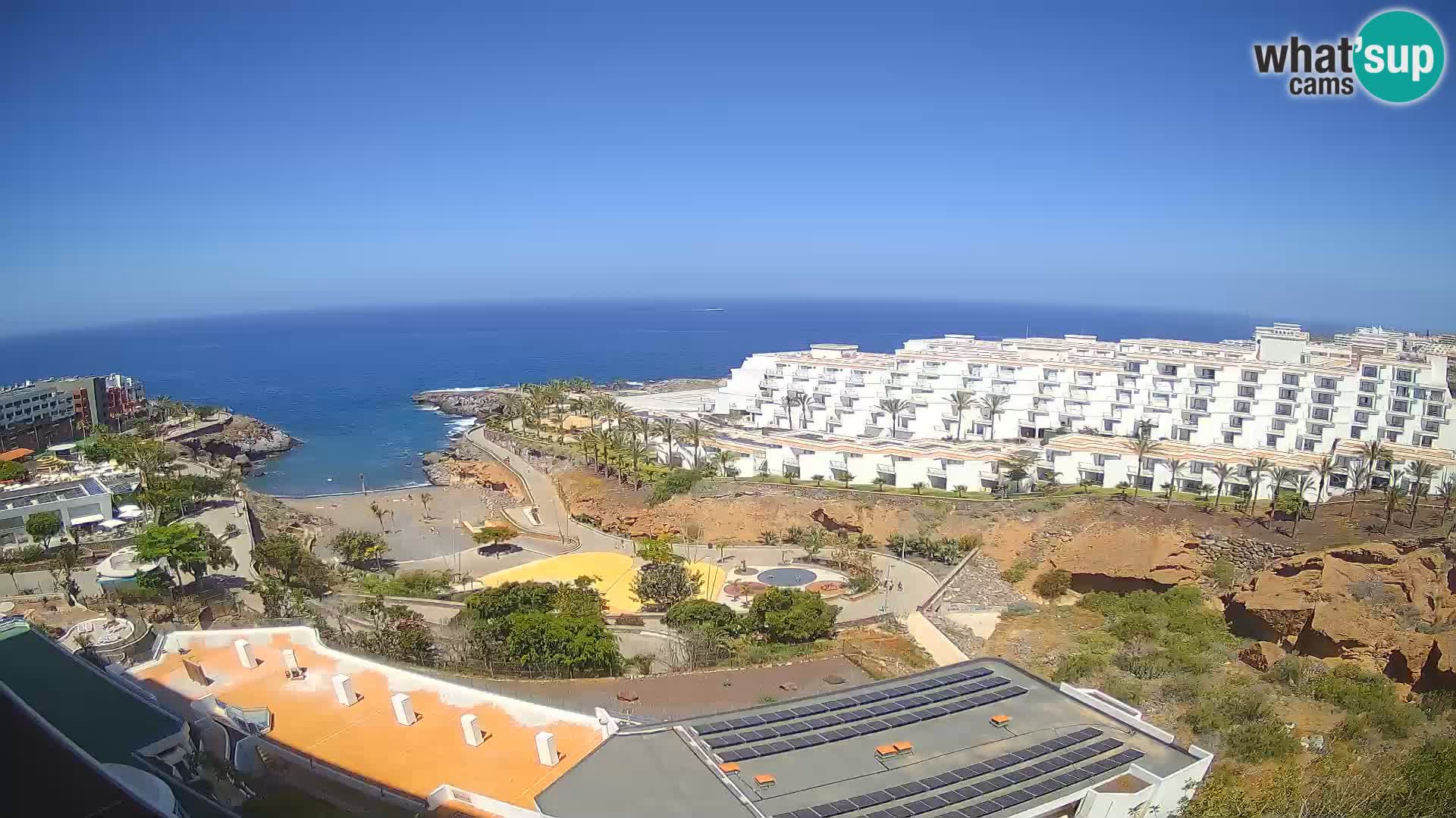 Live webcam Playa de Las Galgas – Playa Paraiso – La Gomera island – Adeje – Tenerife