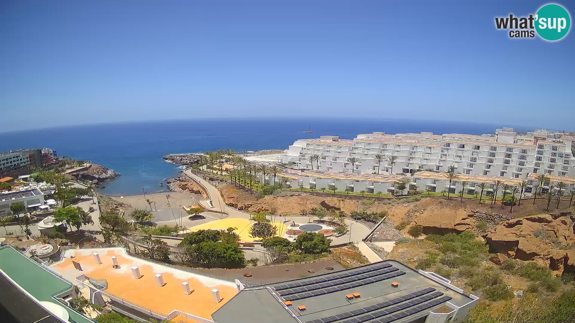 Live webcam Playa de Las Galgas – Playa Paraiso – La Gomera island – Adeje – Tenerife