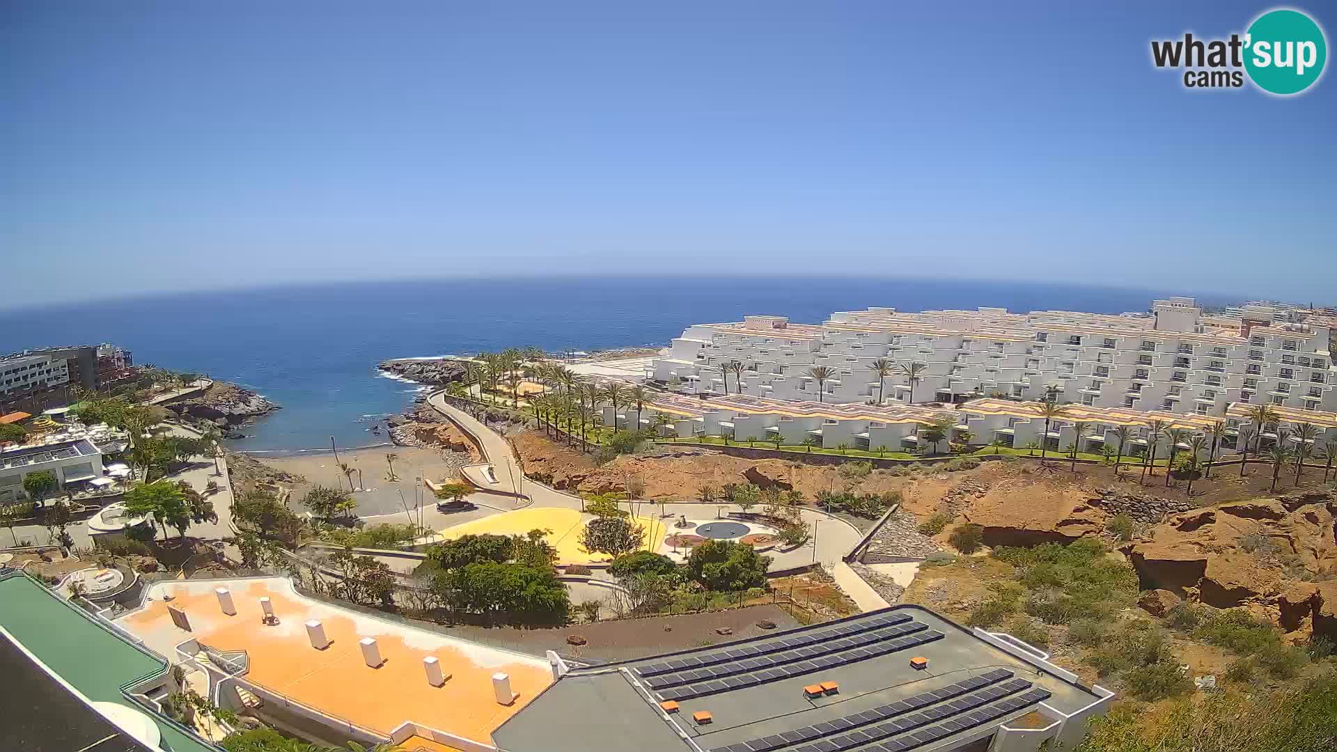 Spletna kamera v živo Las Galgas plaža – Playa Paraiso – otok La Gomera – Costa Adeje – Tenerife