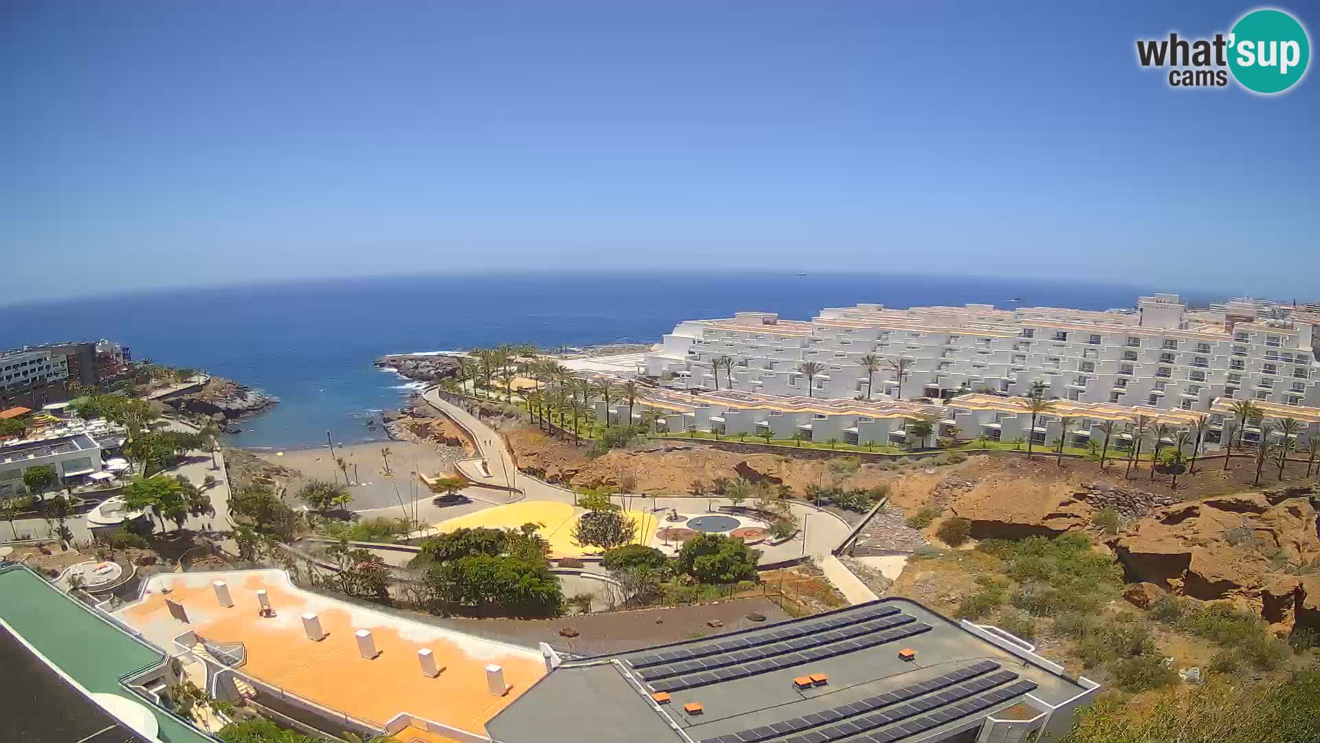 Live webcam Playa de Las Galgas – Playa Paraiso – La Gomera island – Adeje – Tenerife