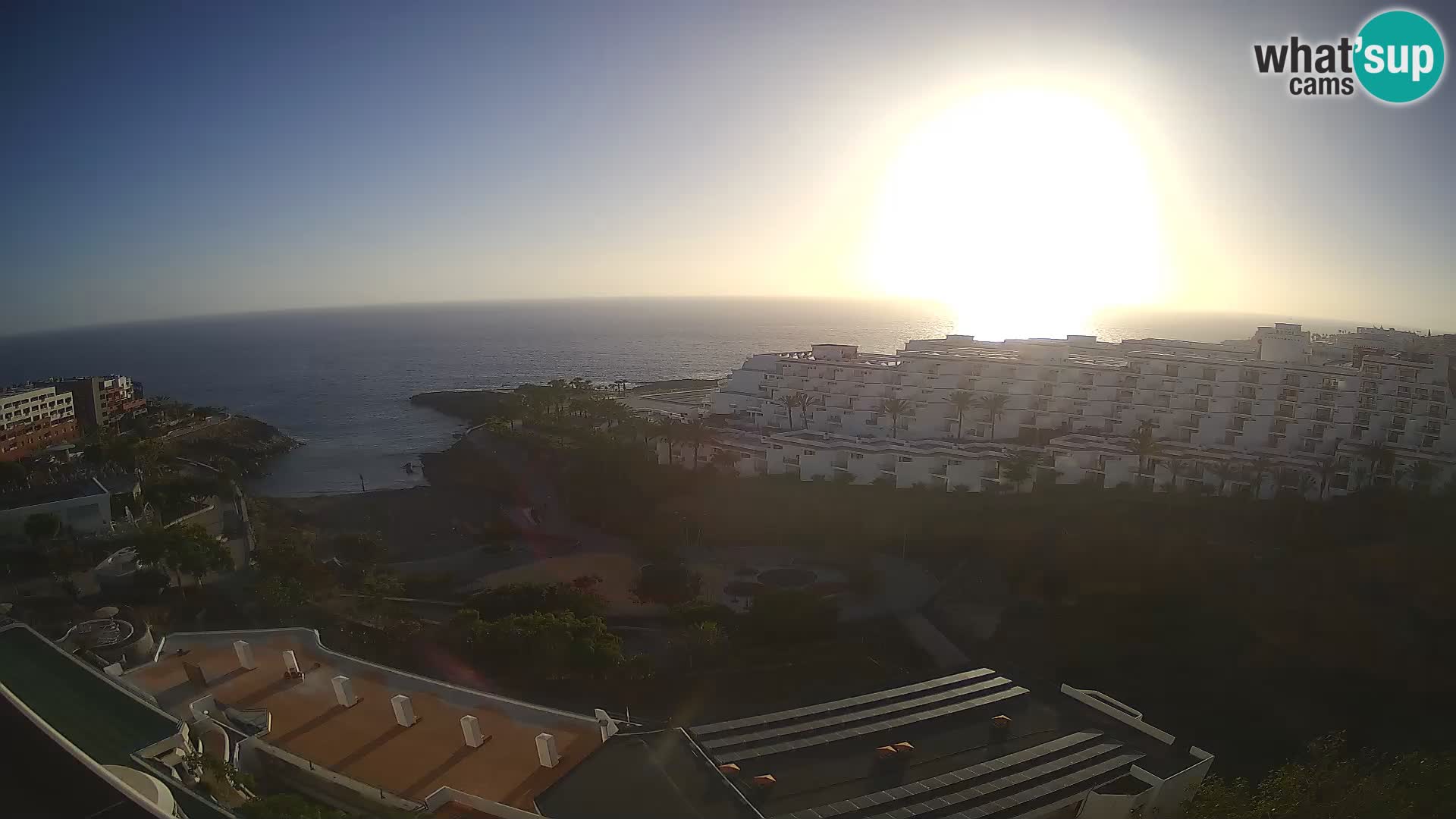 Live webcam Playa de Las Galgas – Playa Paraiso – La Gomera island – Adeje – Tenerife